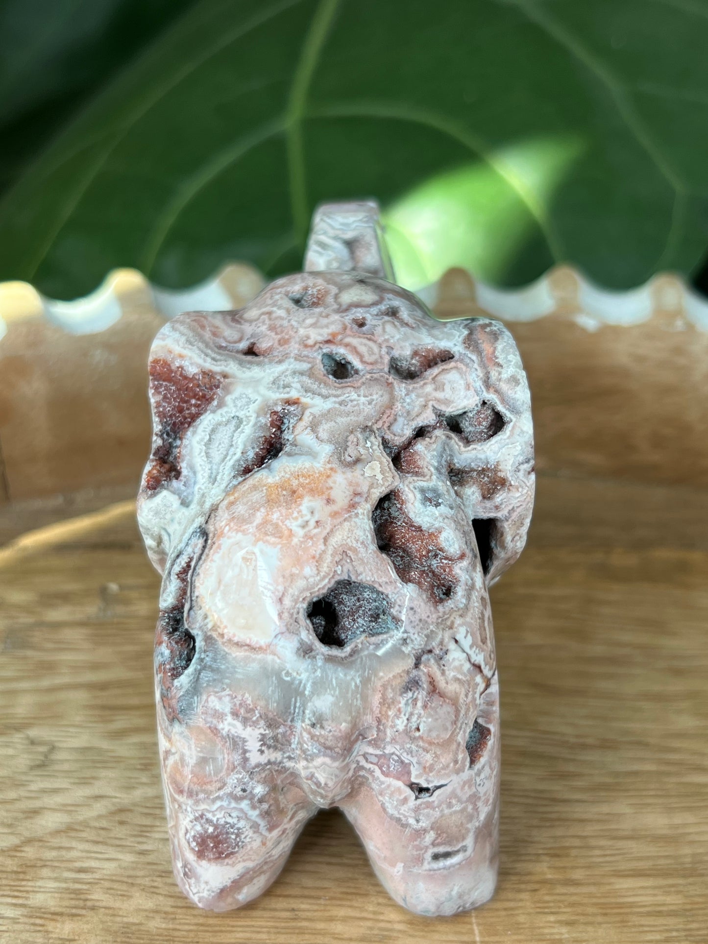 Crazy Lace Agate Elephant