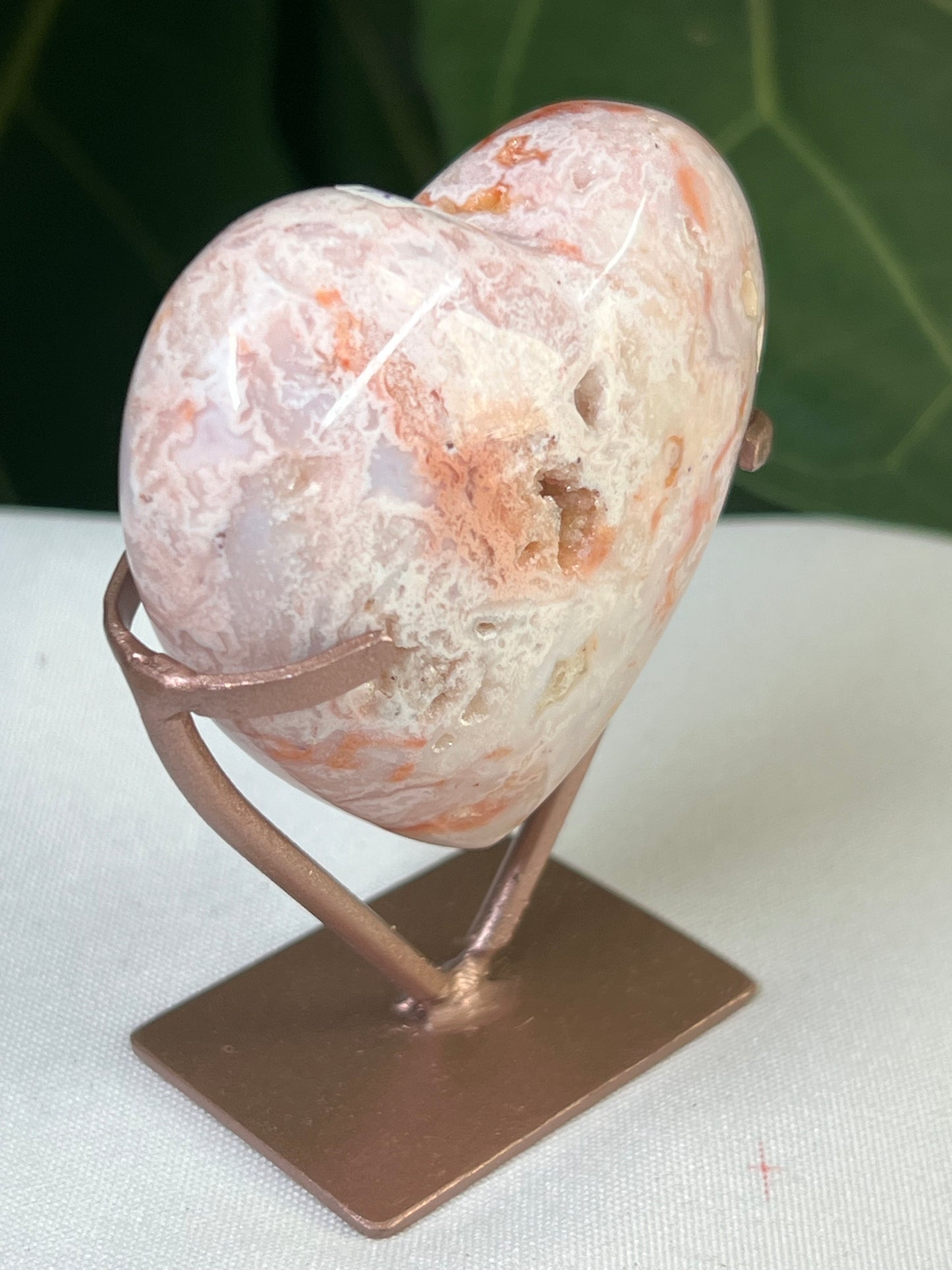 Pink Carnelian Heart