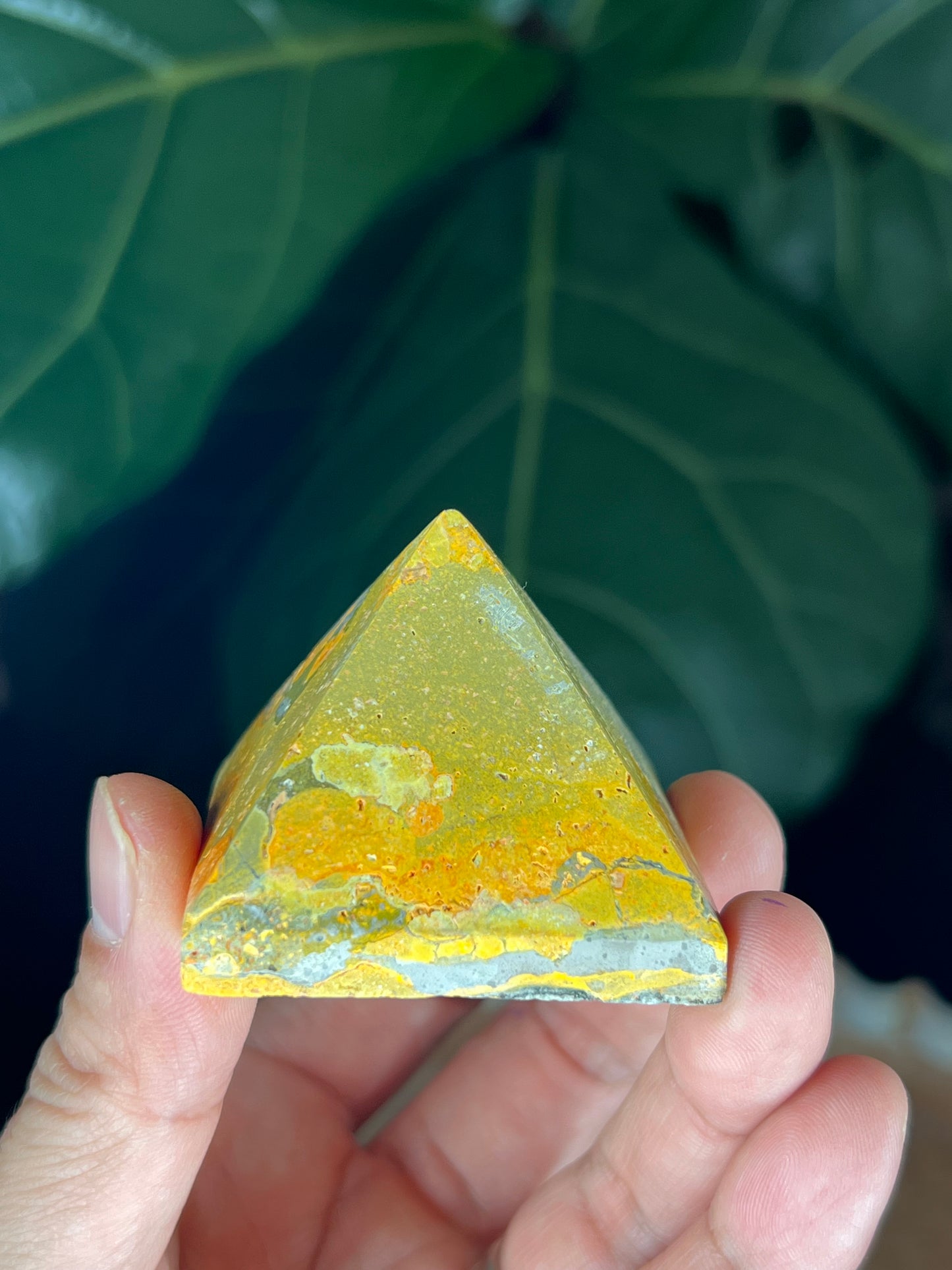 Bumblebee Jasper Pyramid