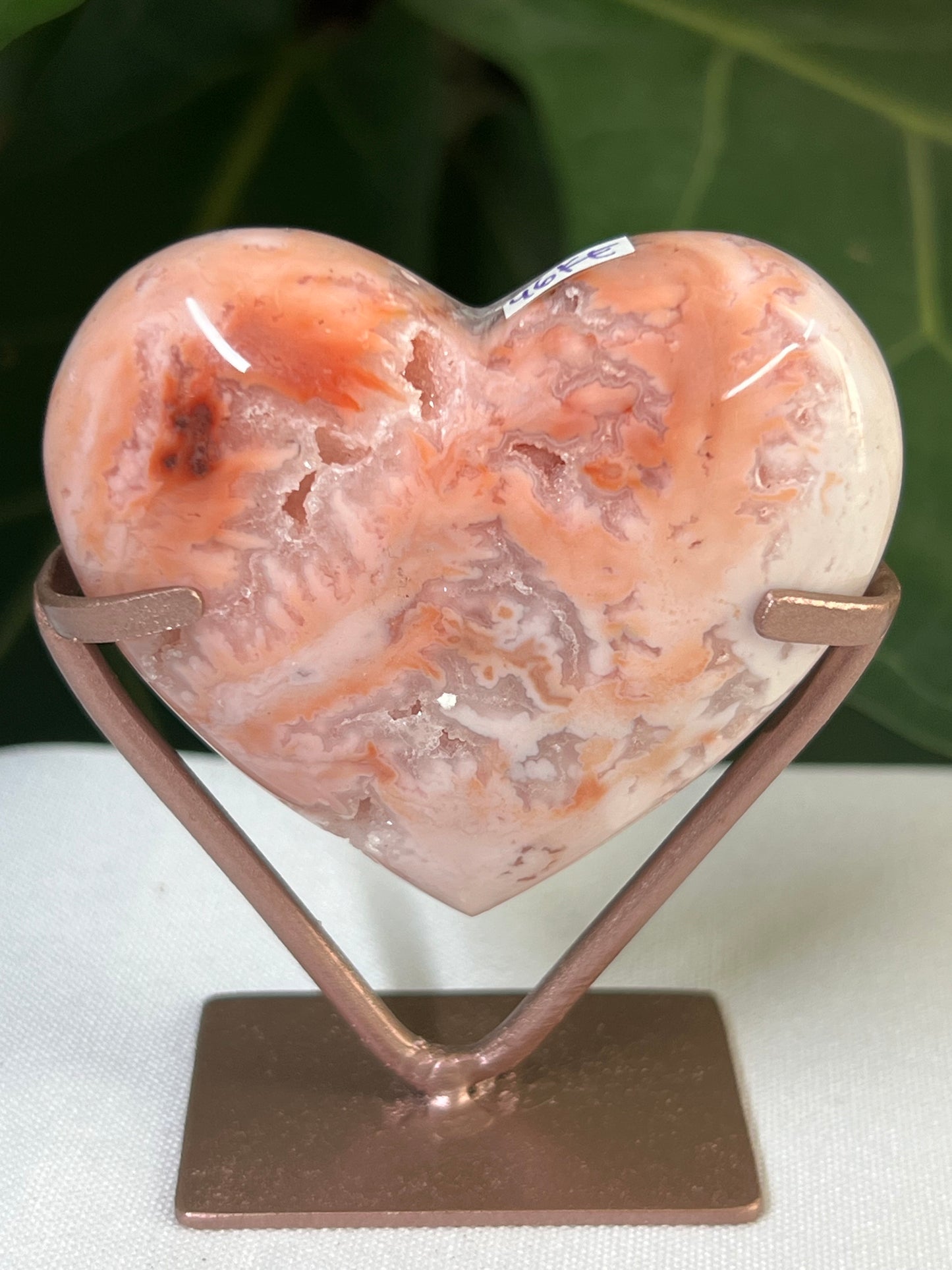 Pink Carnelian Heart