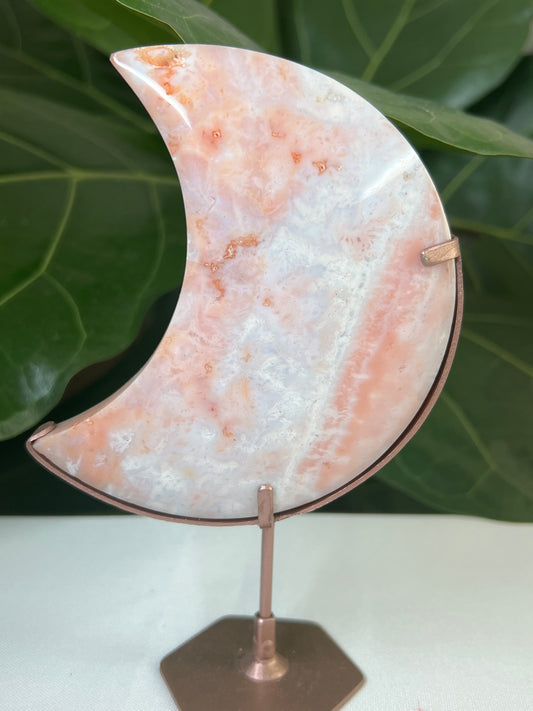 Pink Carnelian Moon