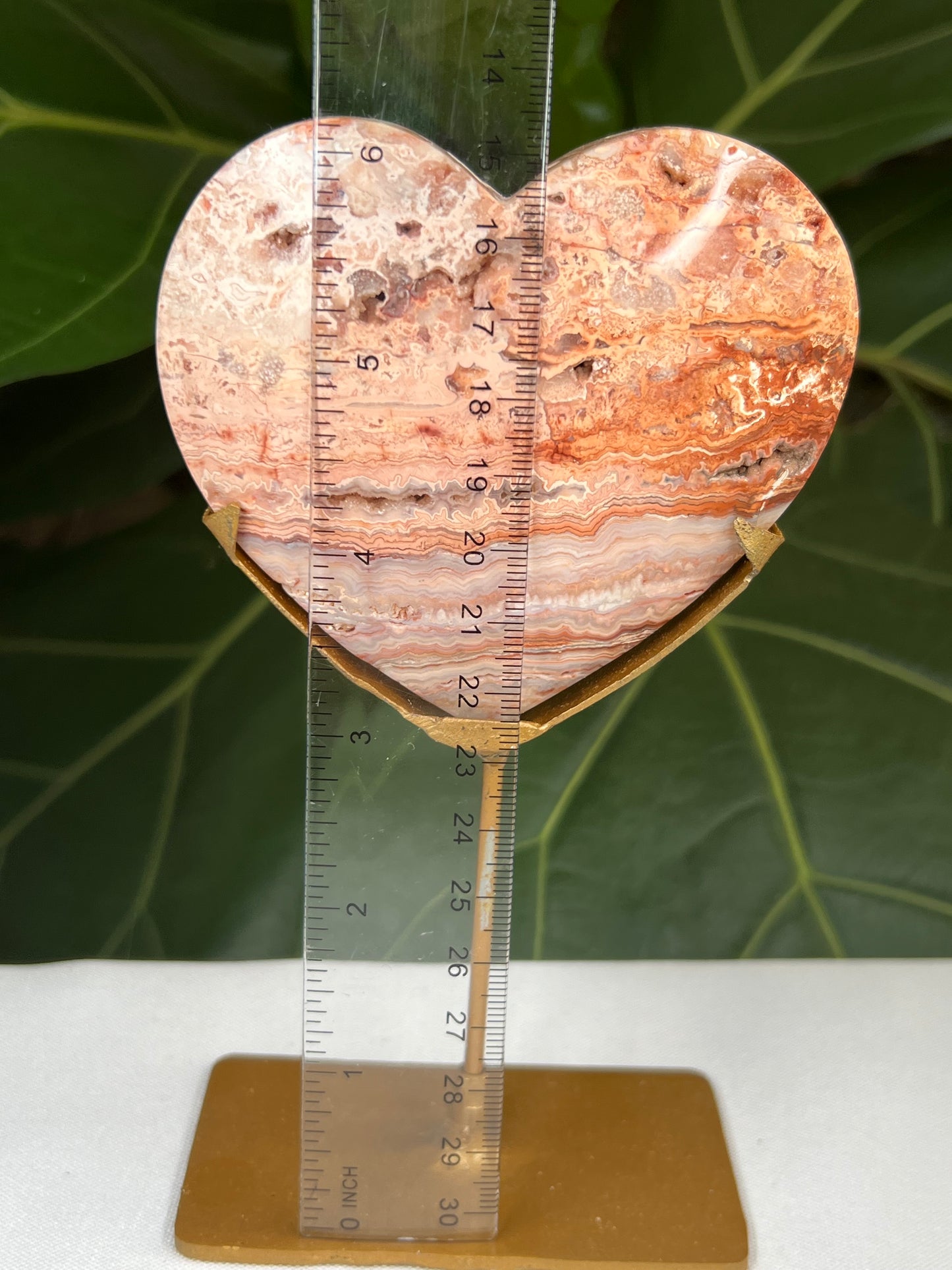 Crazy Lace Agate Heart