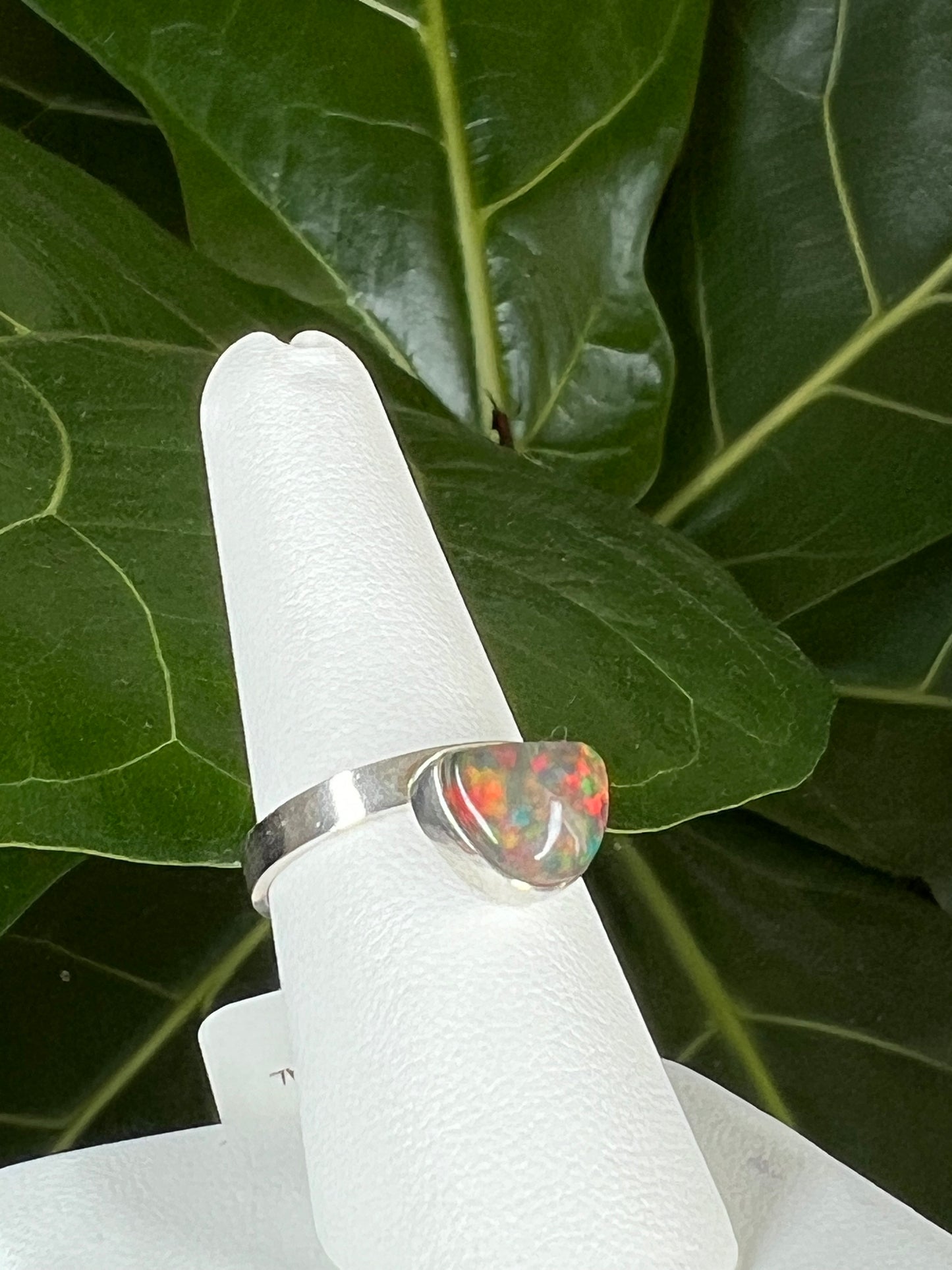 Mexican Fire Opal Ring Size 7.5