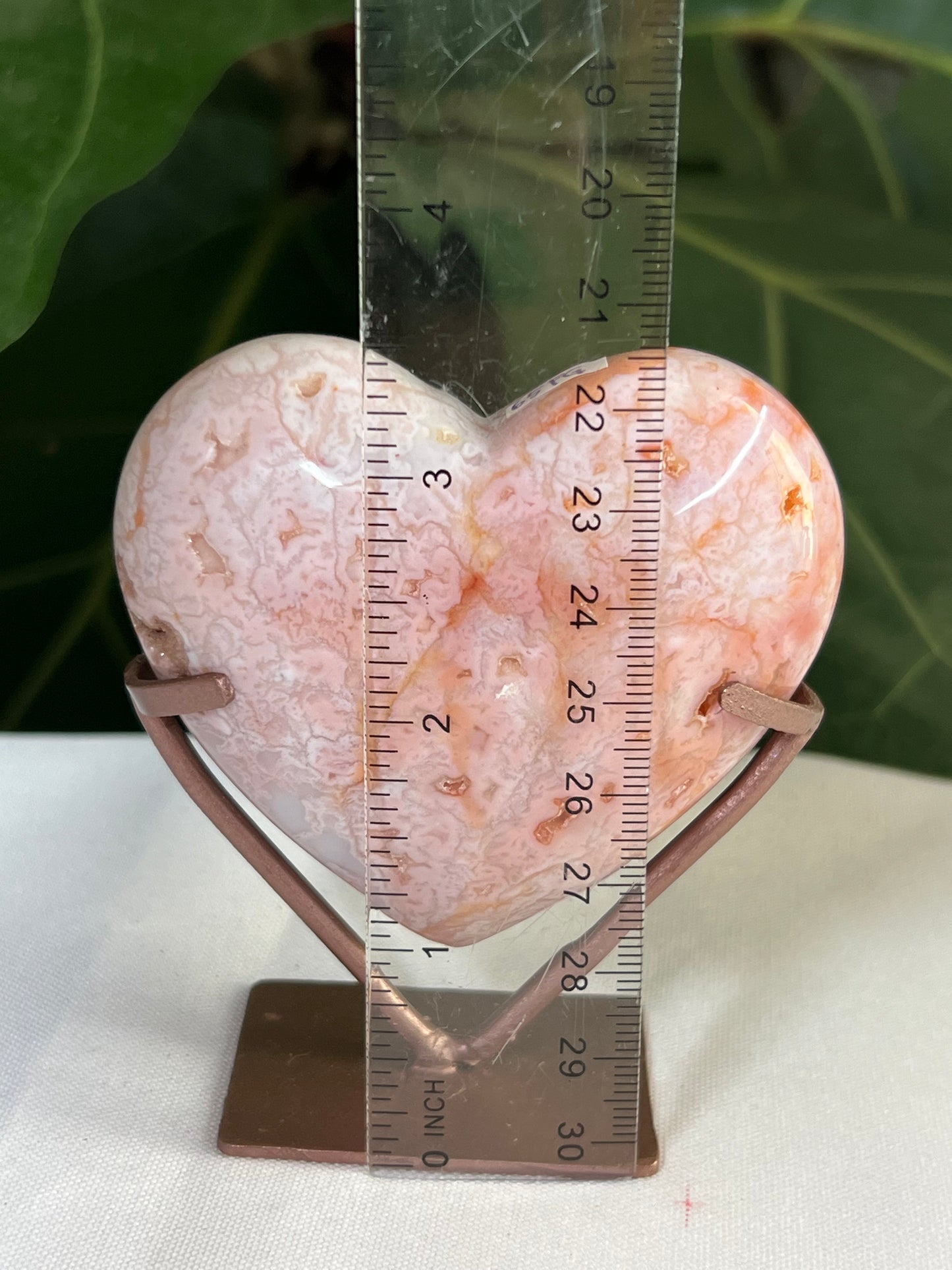 Pink Carnelian Heart