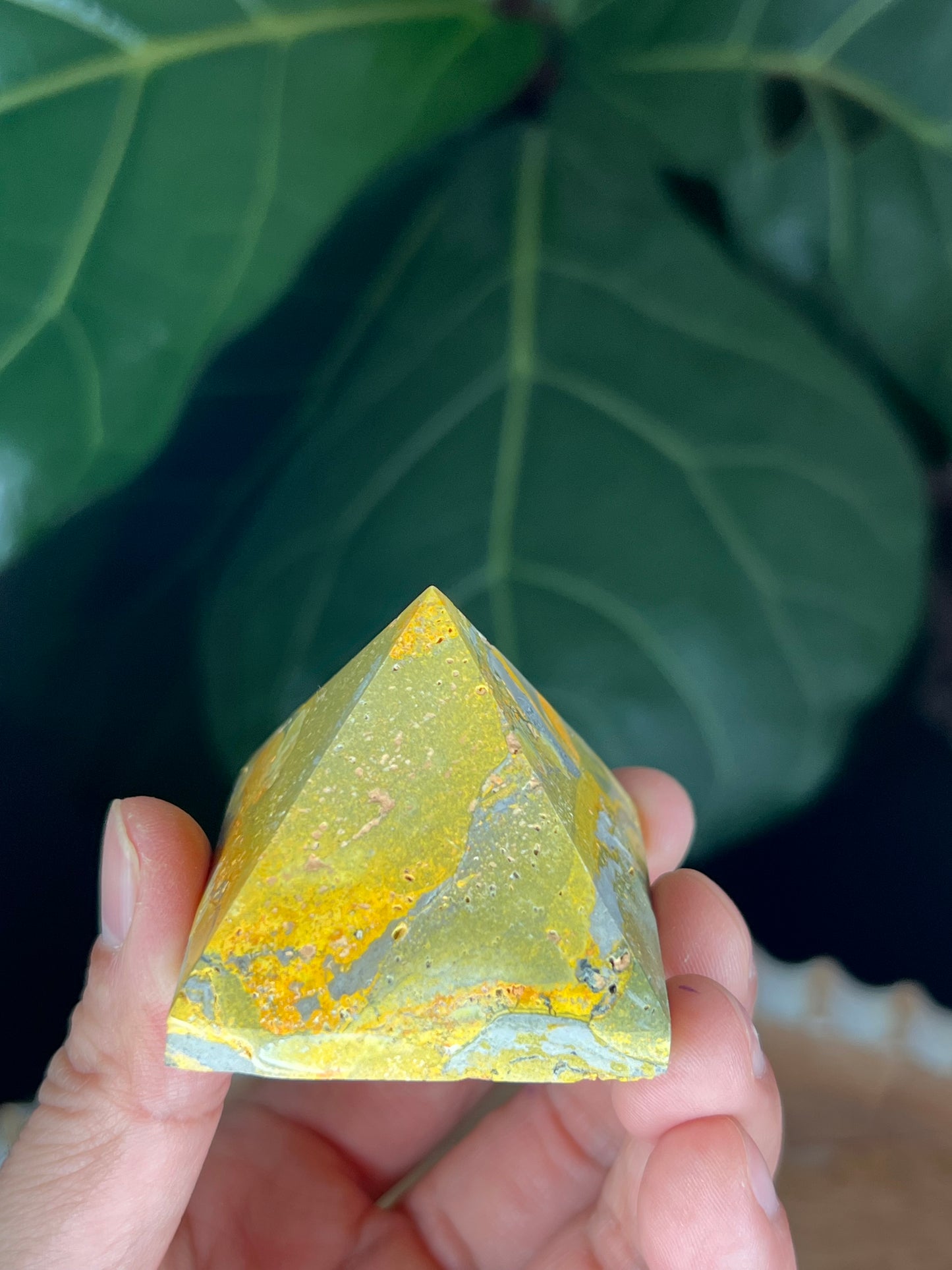 Bumblebee Jasper Pyramid