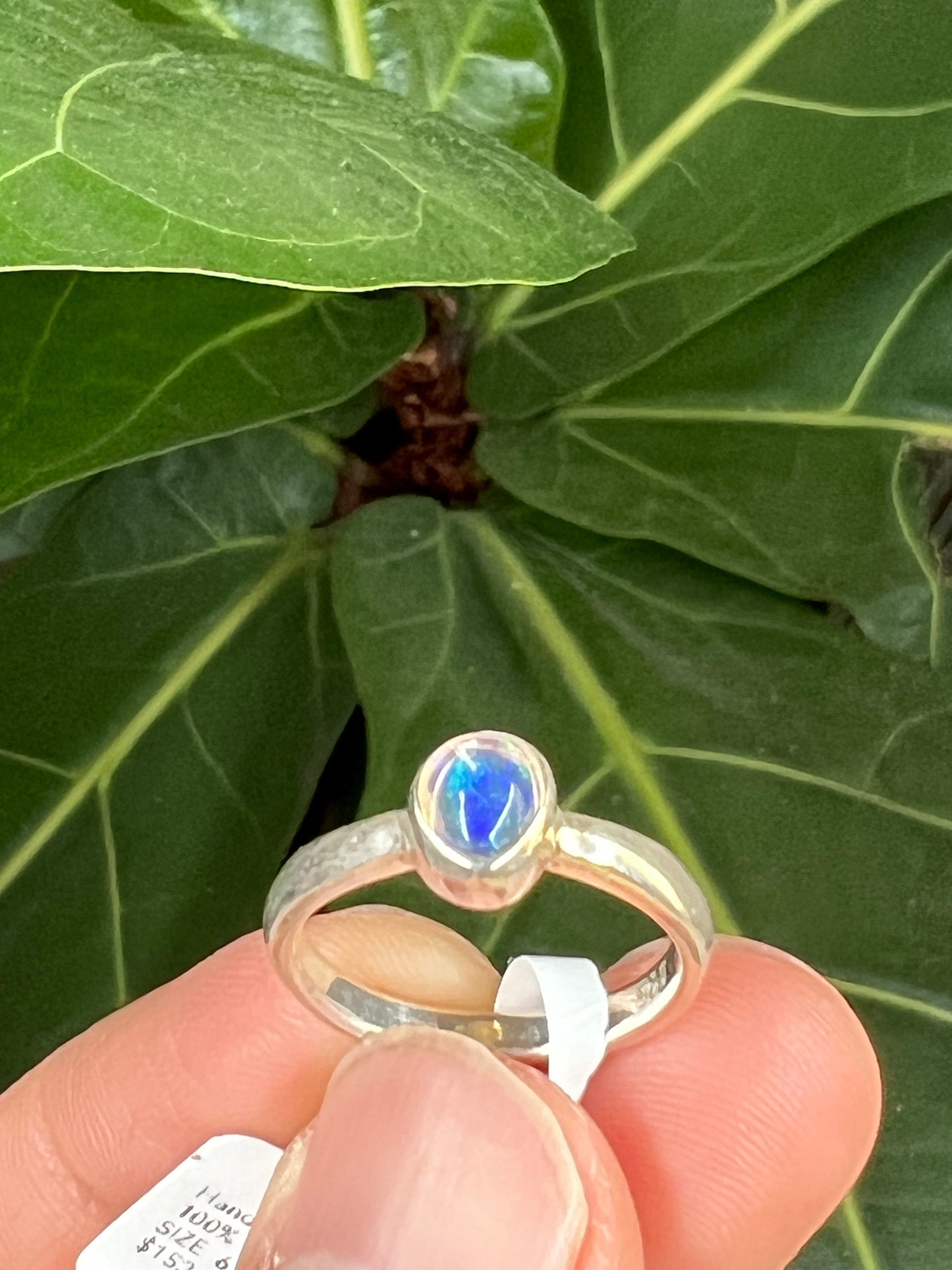 Mexican Fire Opal Ring Size 6.5