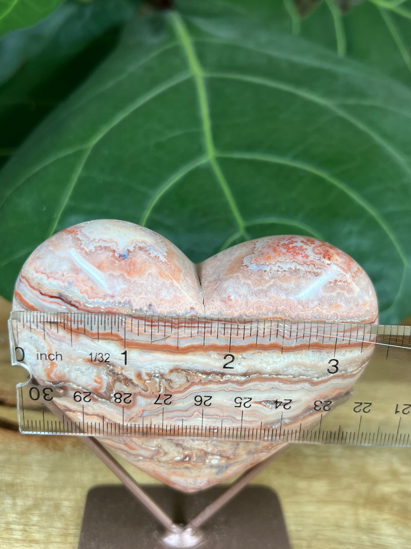 Crazy Lace Agate Heart