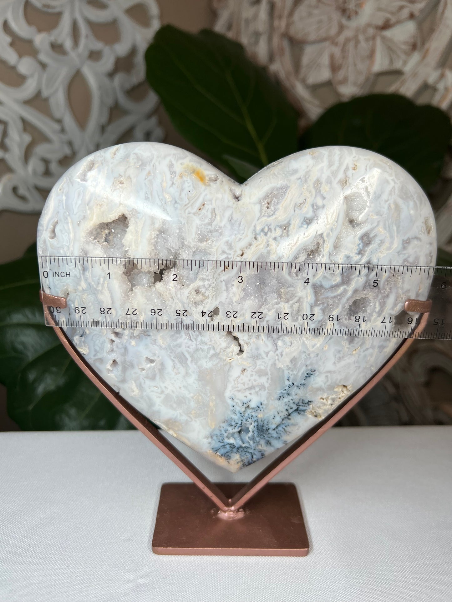 Dendritic Agate Heart