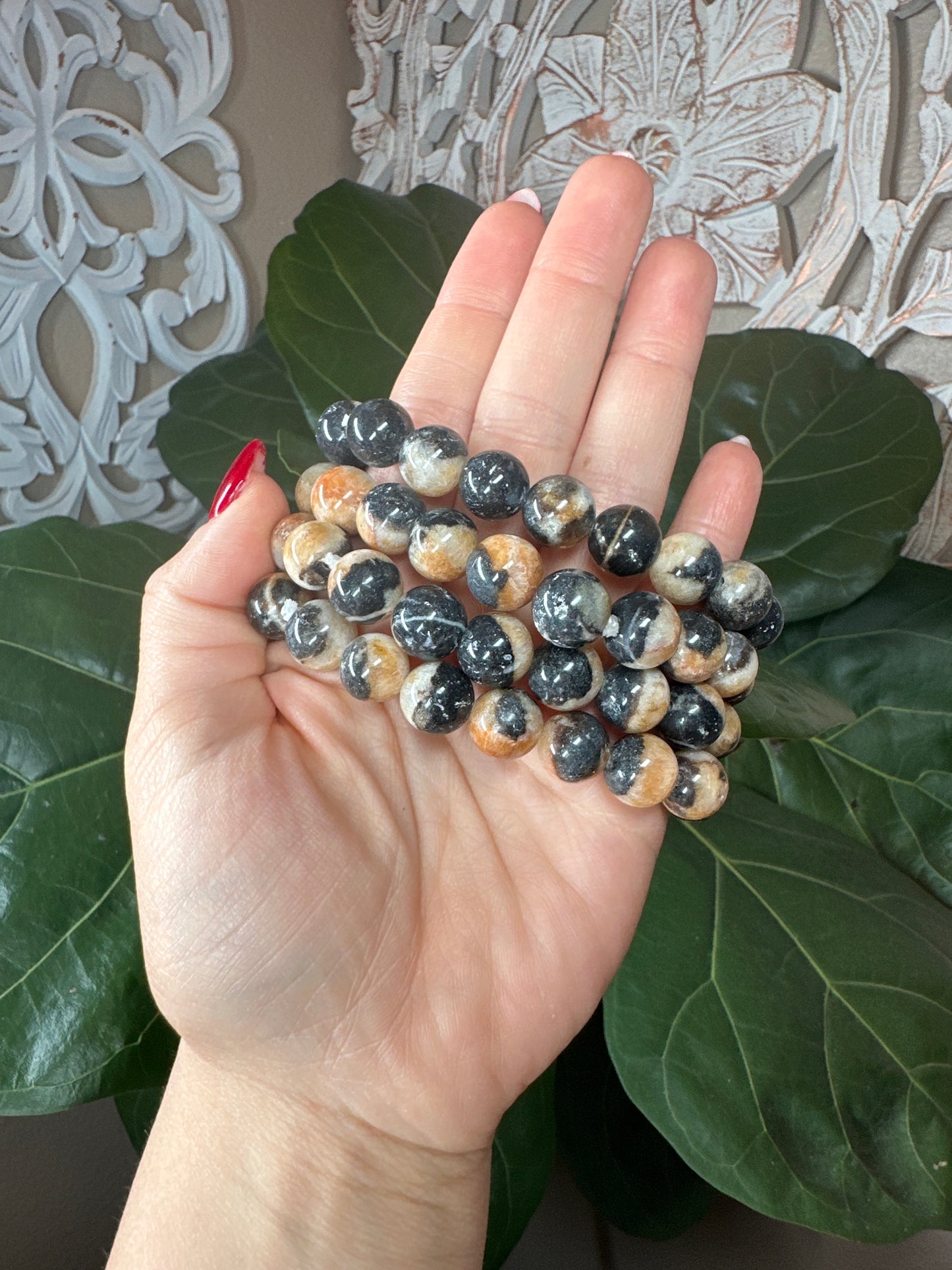 Sphalerite Beaded Bracelet (12mm)