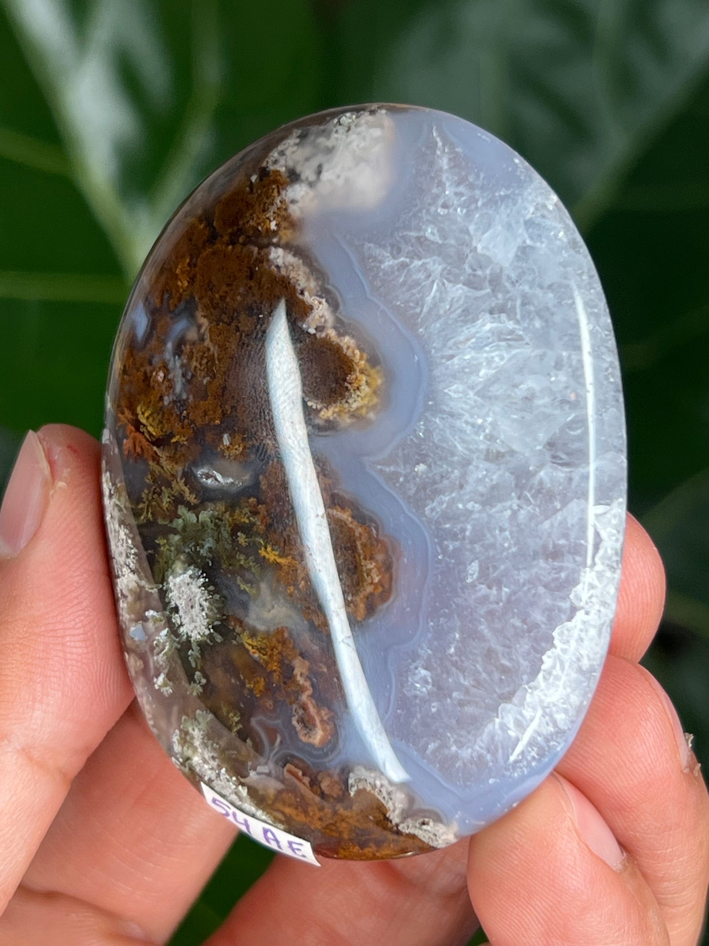 Scenic Moss Agate Palmstone