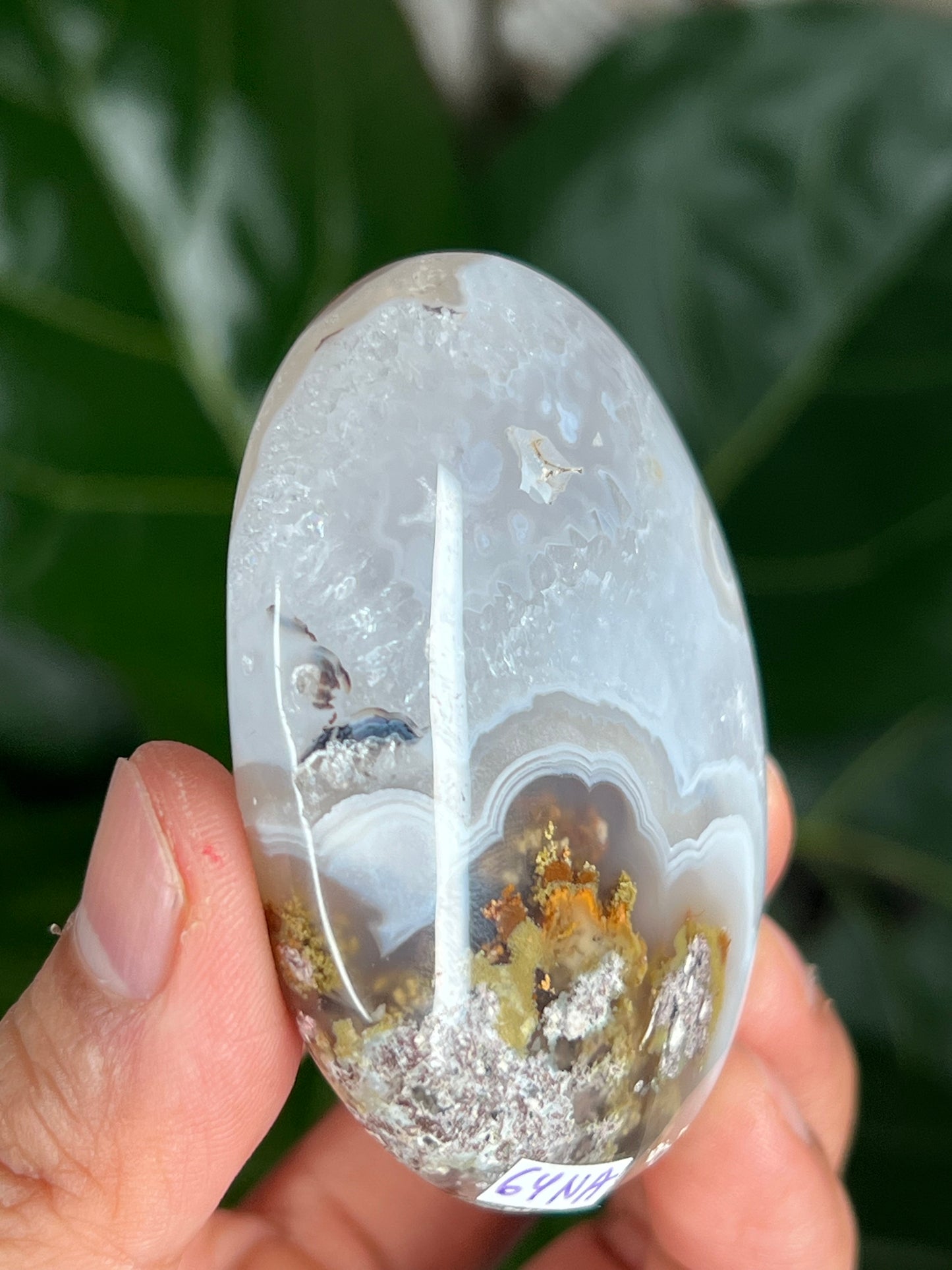 Scenic Moss Agate Palmstone