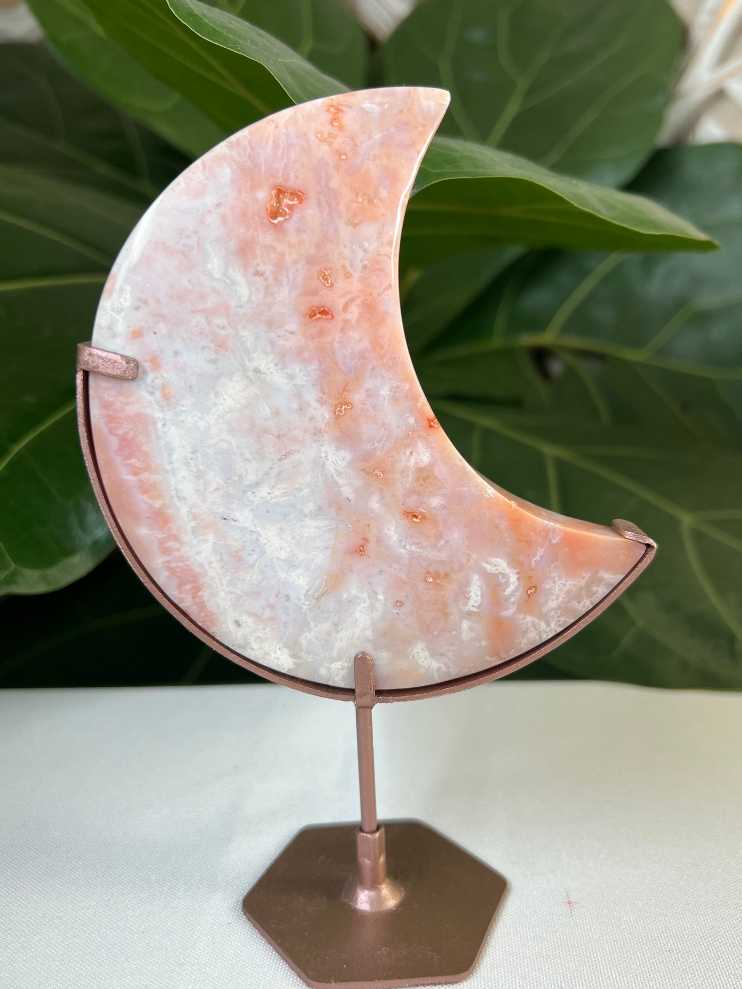 Pink Carnelian Moon