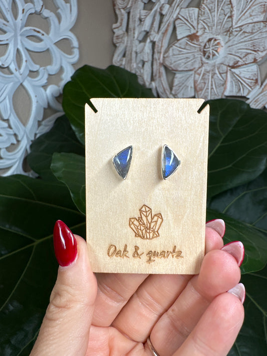 Labradorite Stud Earrings