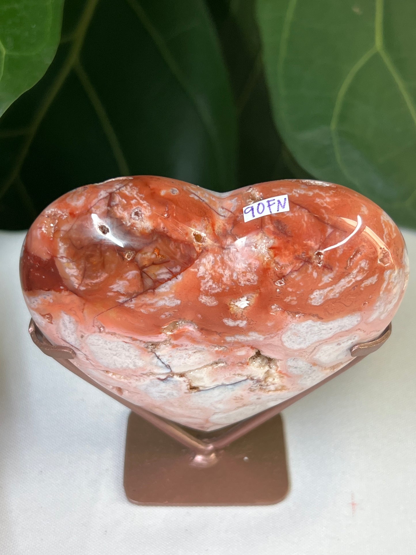 Pink Carnelian Heart