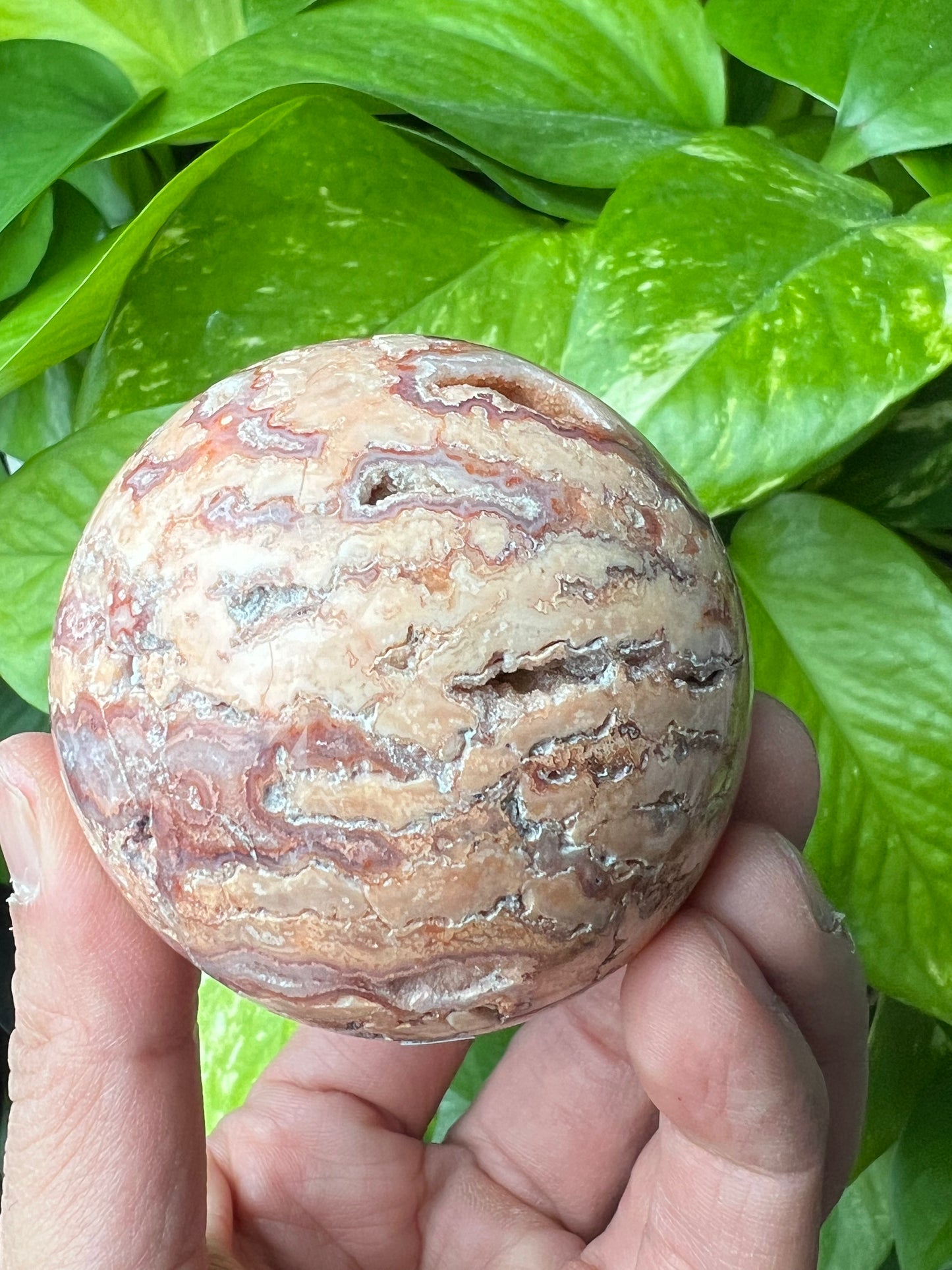 Crazy Lace Agate Sphere