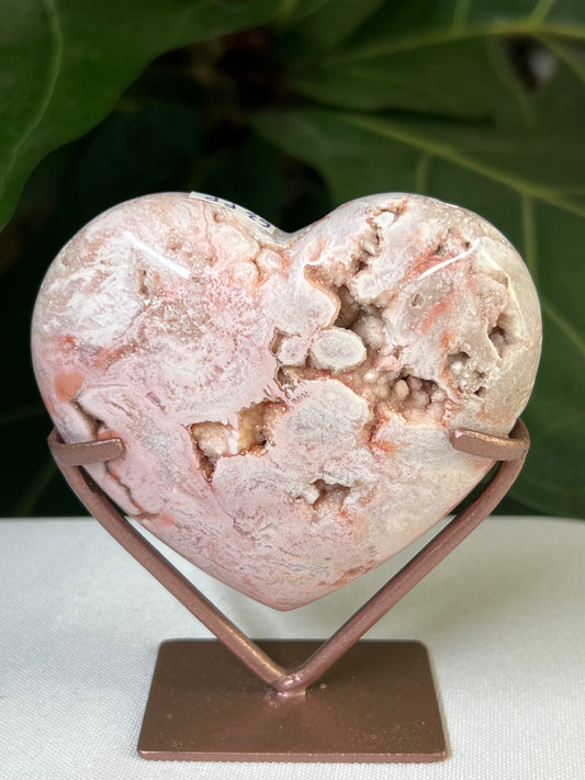 Pink Carnelian Heart