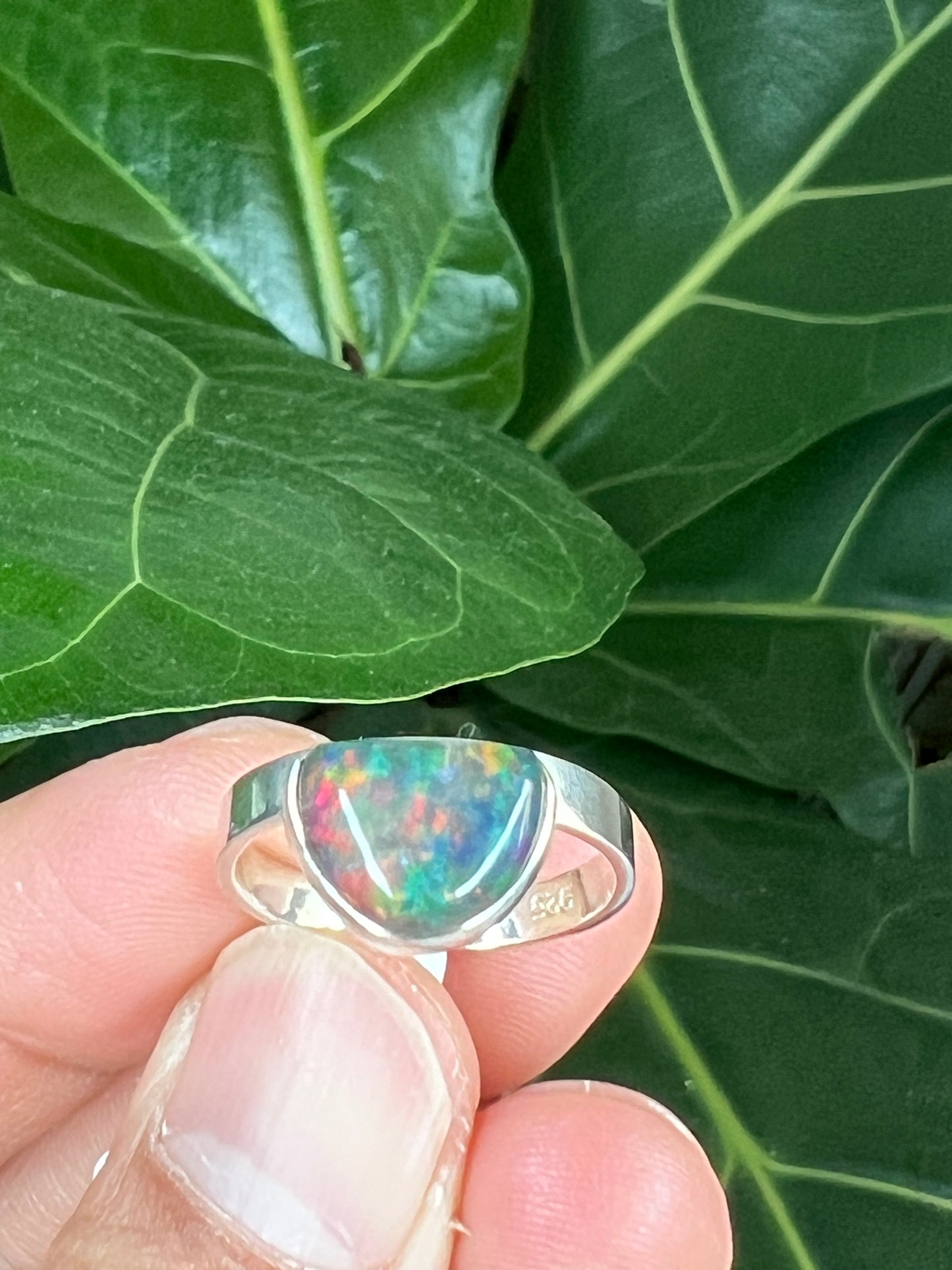 Mexican Fire Opal Ring Size 7.5