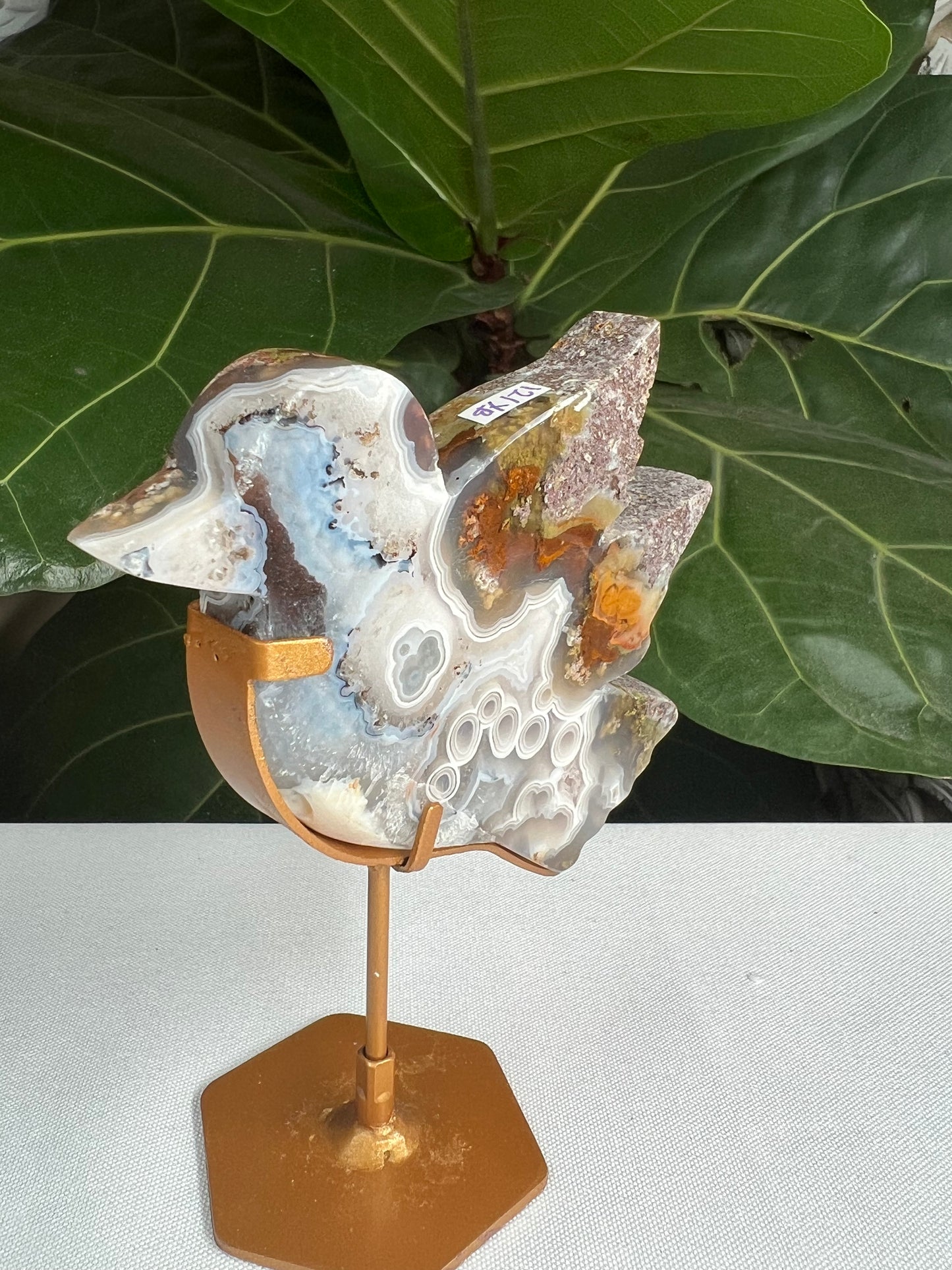 Scenic Moss Agate Bird