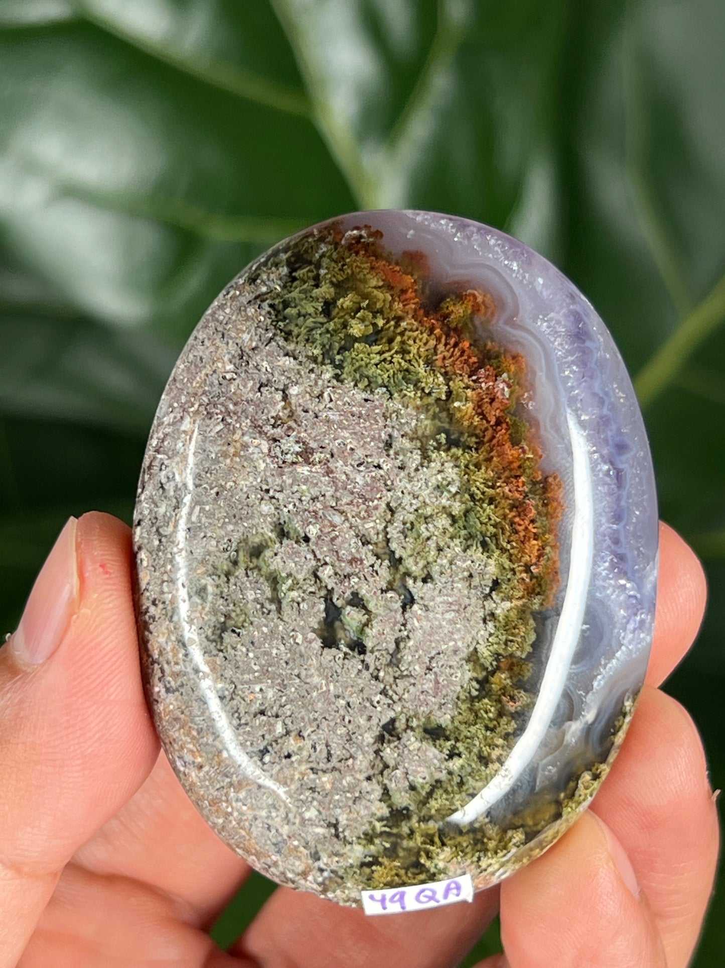 Scenic Moss Agate Palmstone