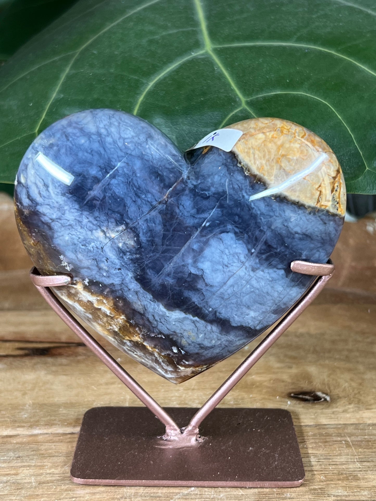 Purple Chalcedony Heart