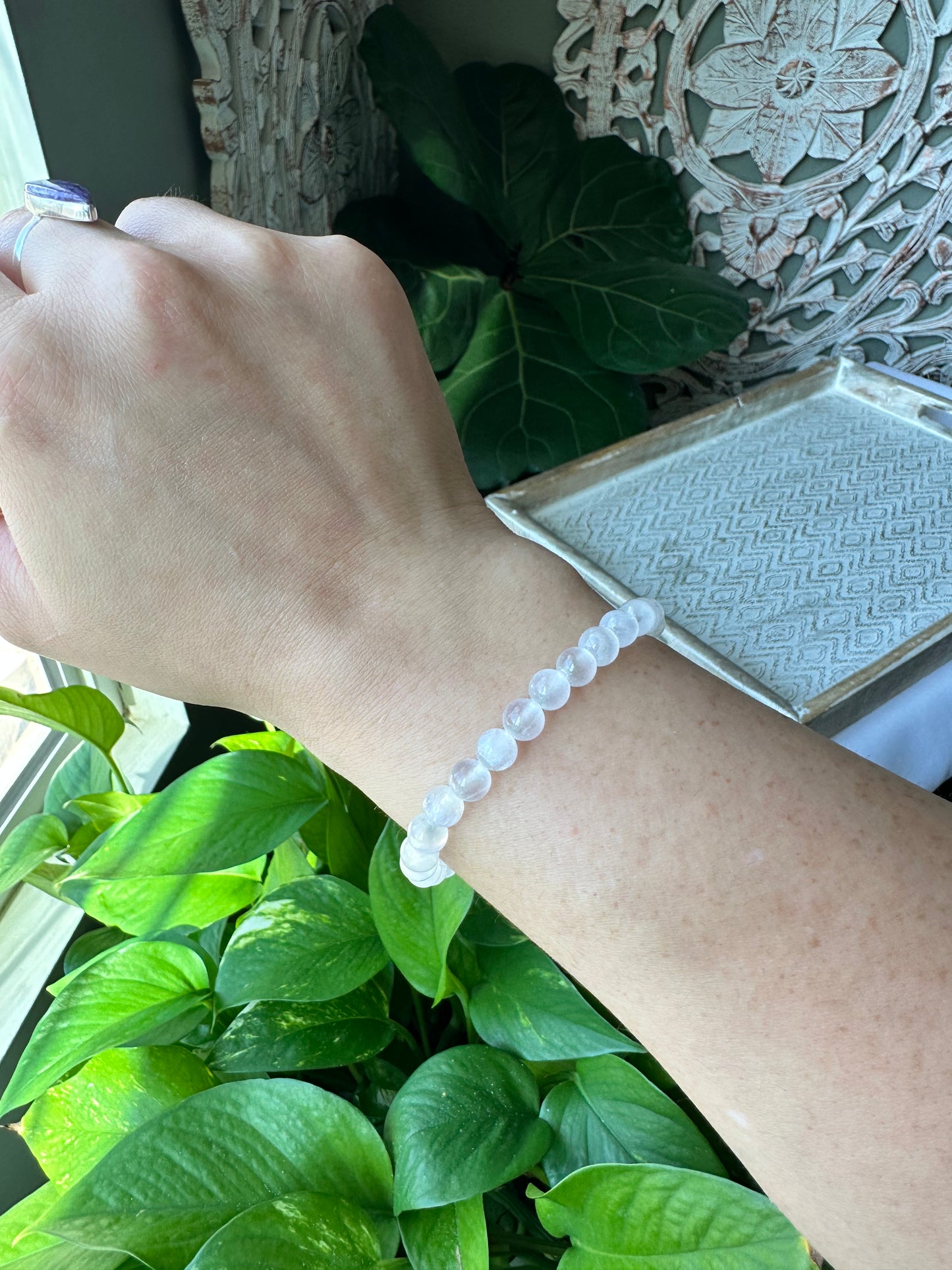 Selenite Beaded Bracelets