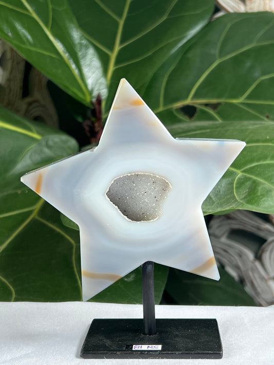 Brazilian Druzy Agate Star