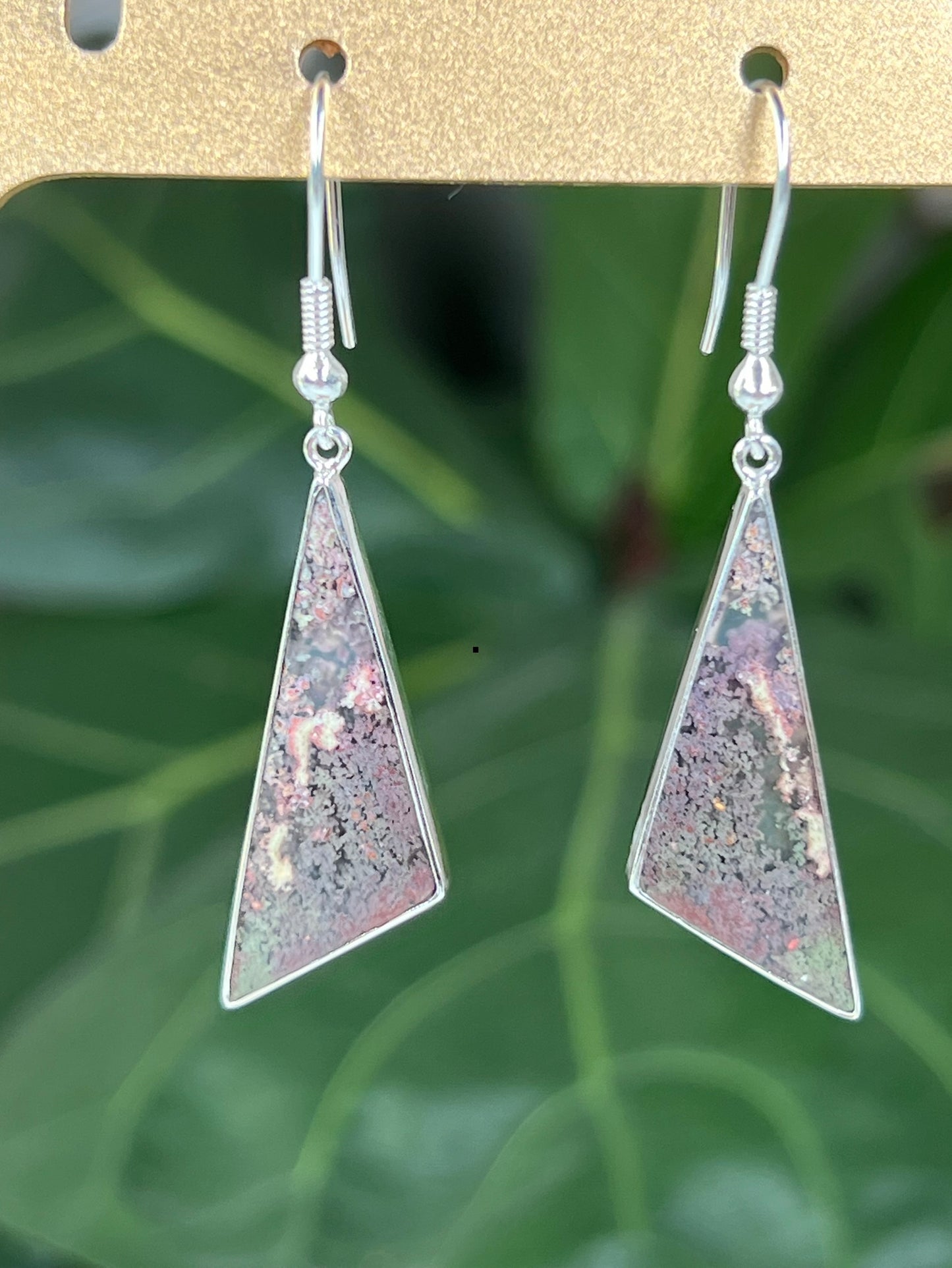 Scenic Moss Agate Earrings