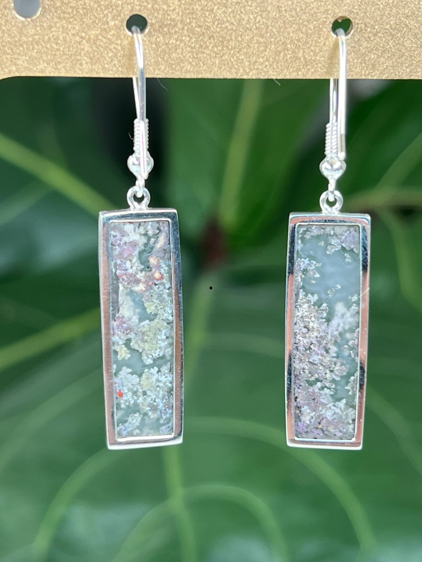 Scenic Moss Agate Earrings