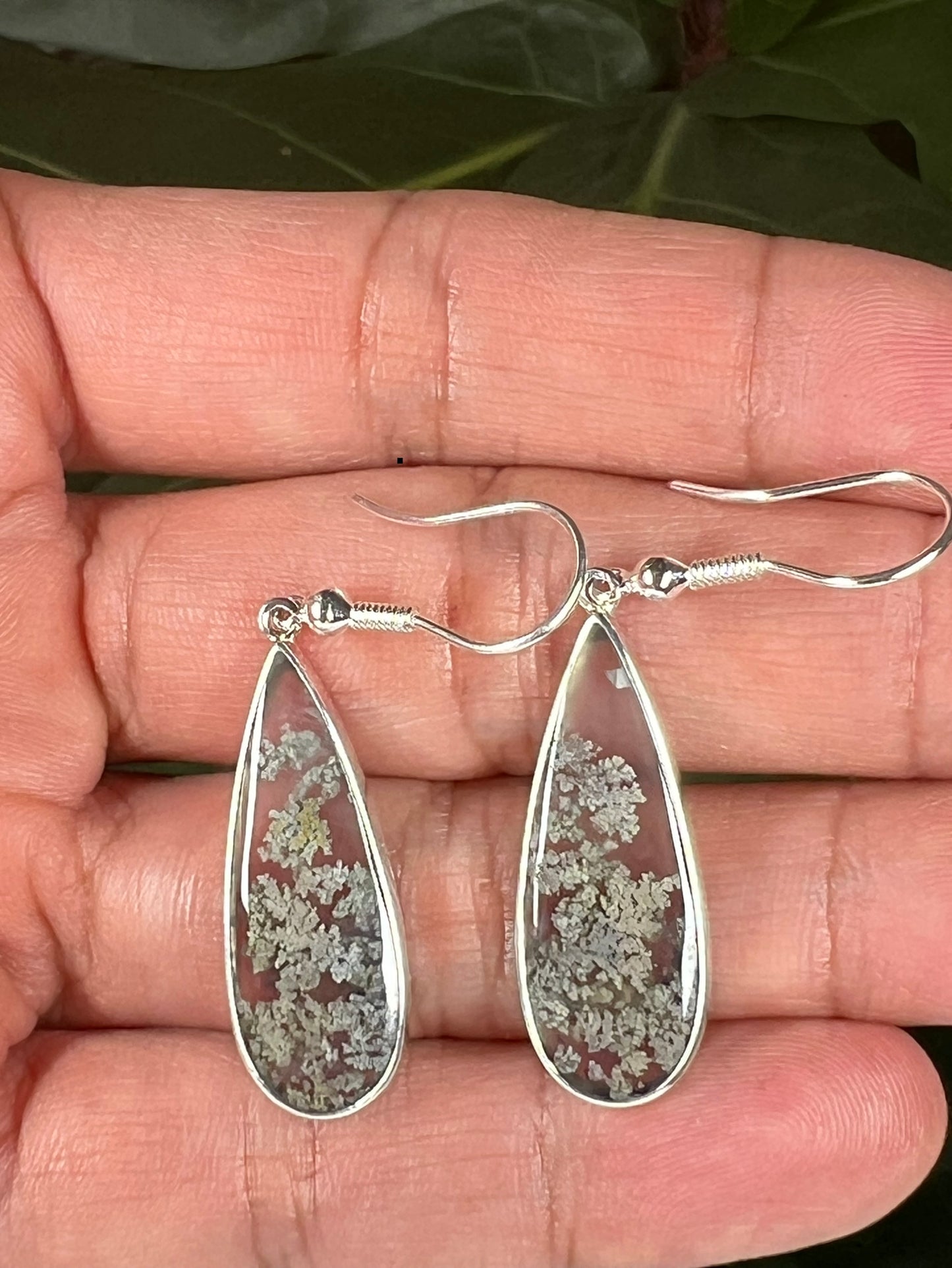 Scenic Moss Agate Earrings