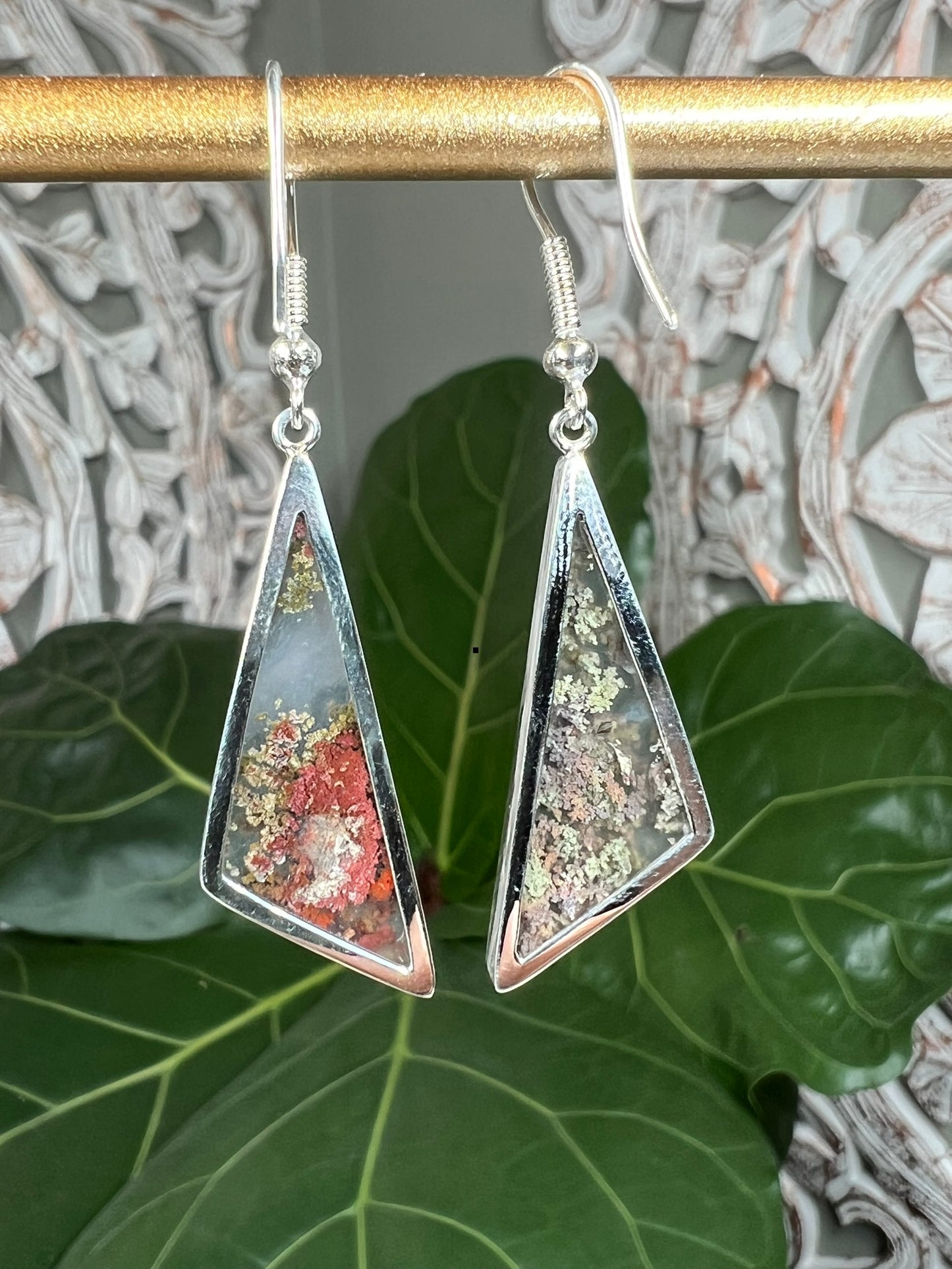 Scenic Moss Agate Earrings