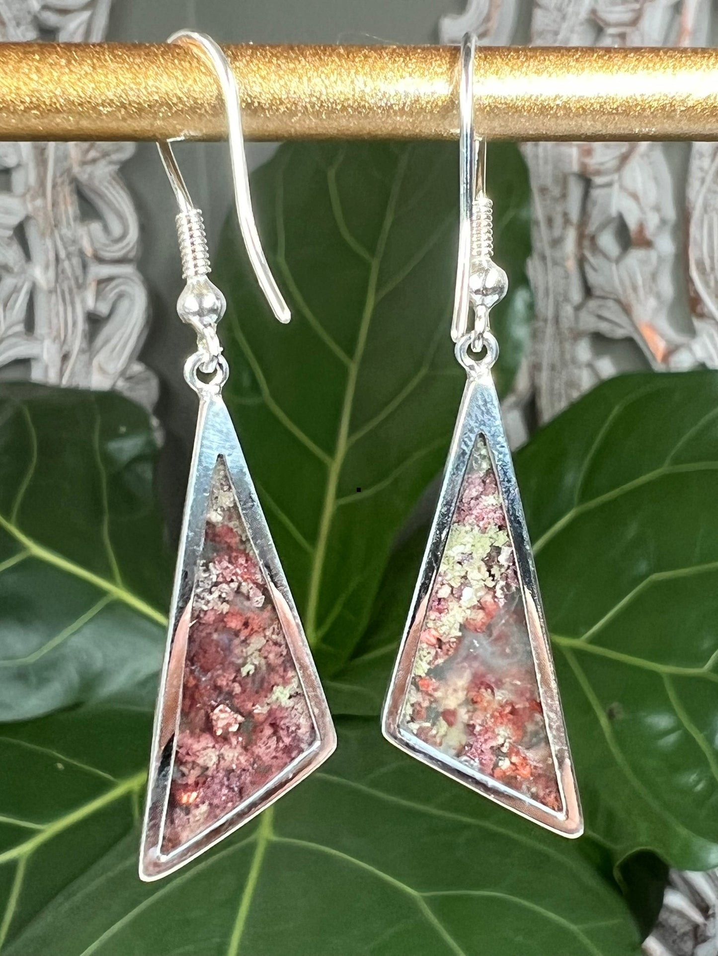 Scenic Moss Agate Earrings