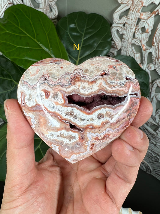 Crazy Lace Agate Hearts