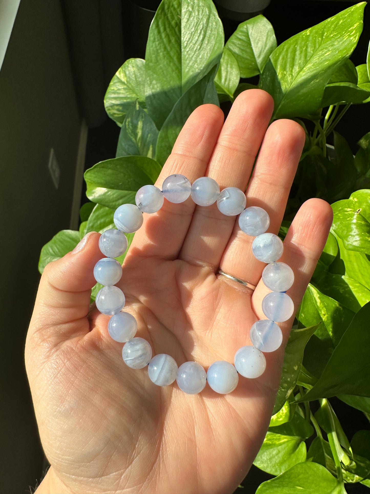 Blue Chalcedony Bracelet (11mm)