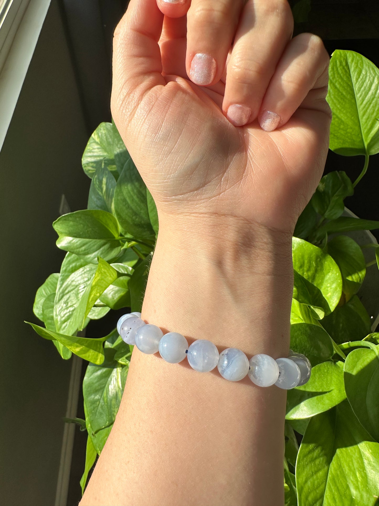 Blue Chalcedony Bracelet (11mm)