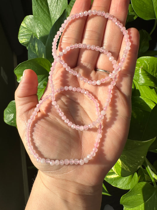 Rose Quartz Bracelet (4mm)