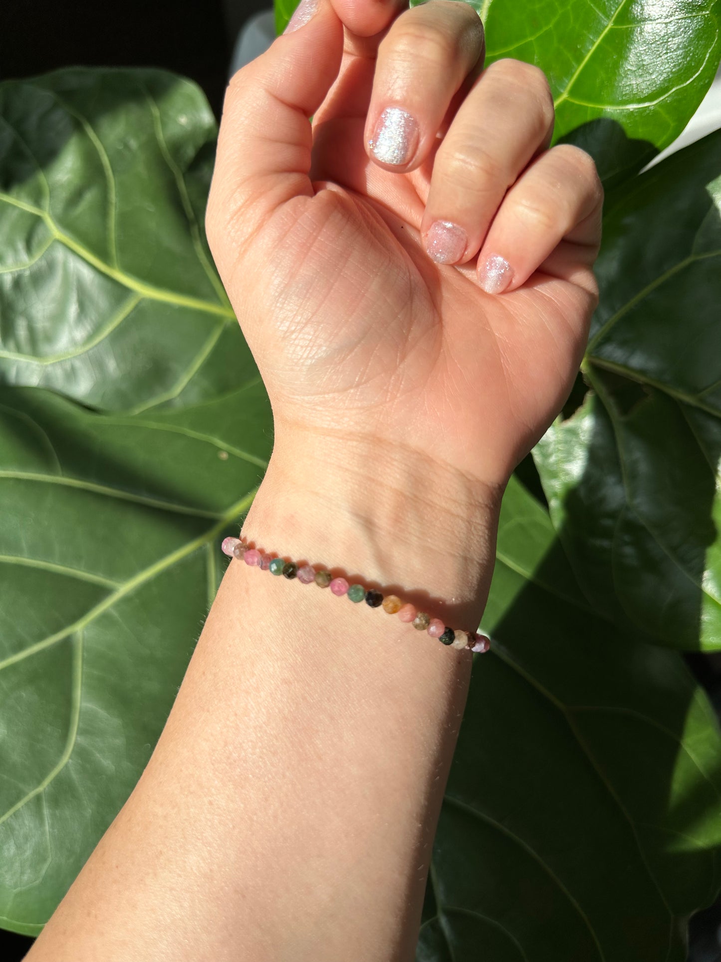 Watermelon Tourmaline Bracelet