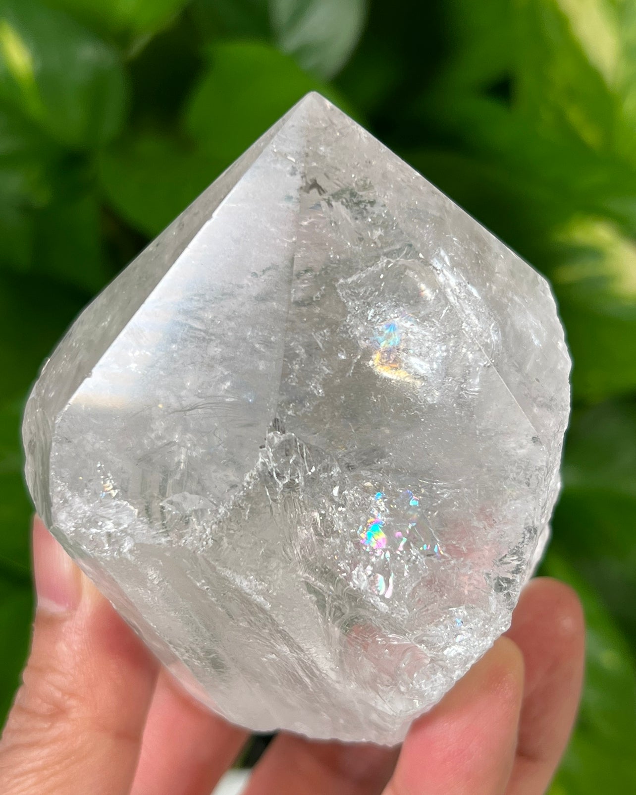 Clear Quartz Cut Base Oakandquartz