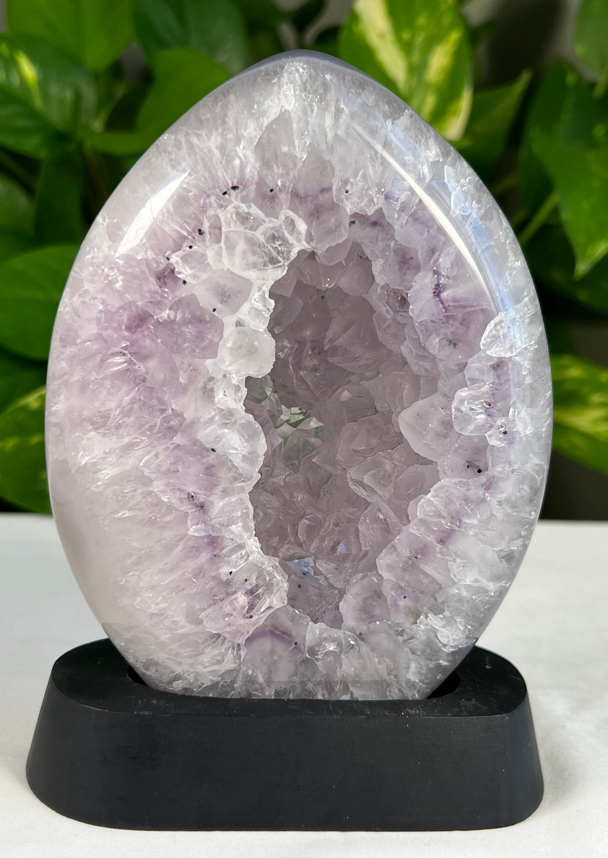 Brazilian Agate Geode Flame