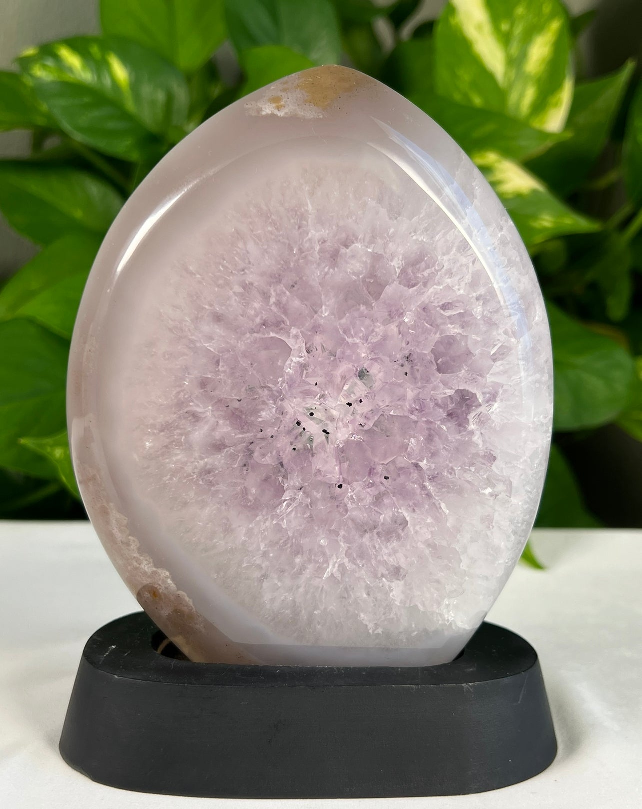 Brazilian Agate Geode Flame