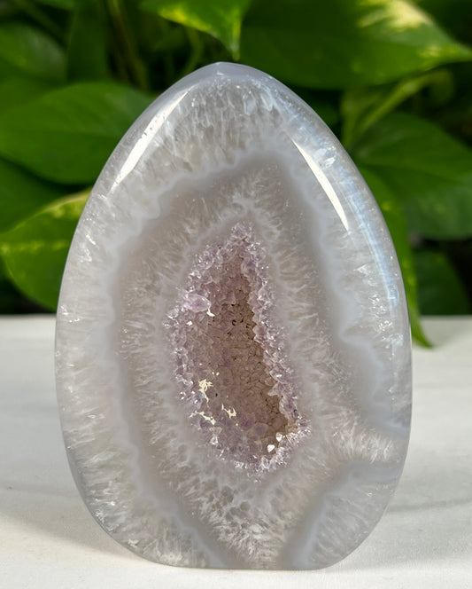 Brazilian Agate Geode Flame