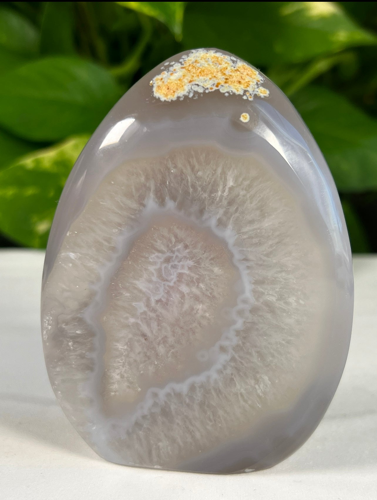 Brazilian Agate Geode Flame