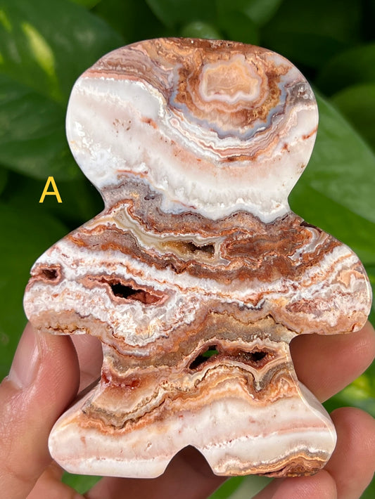 Crazy Lace Agate Gingerbread Man