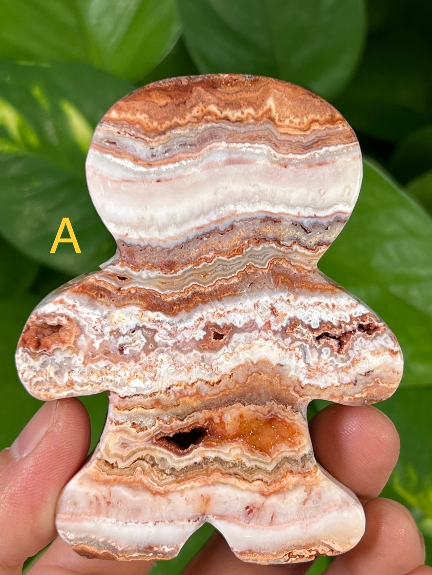 Crazy Lace Agate Gingerbread Man