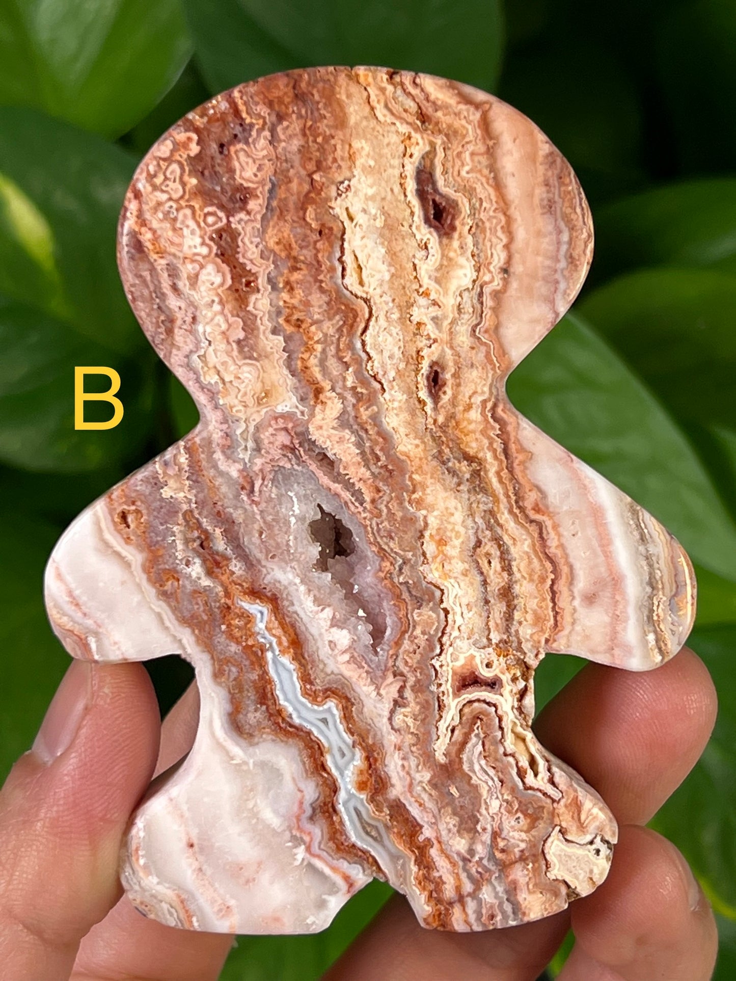 Crazy Lace Agate Gingerbread Man