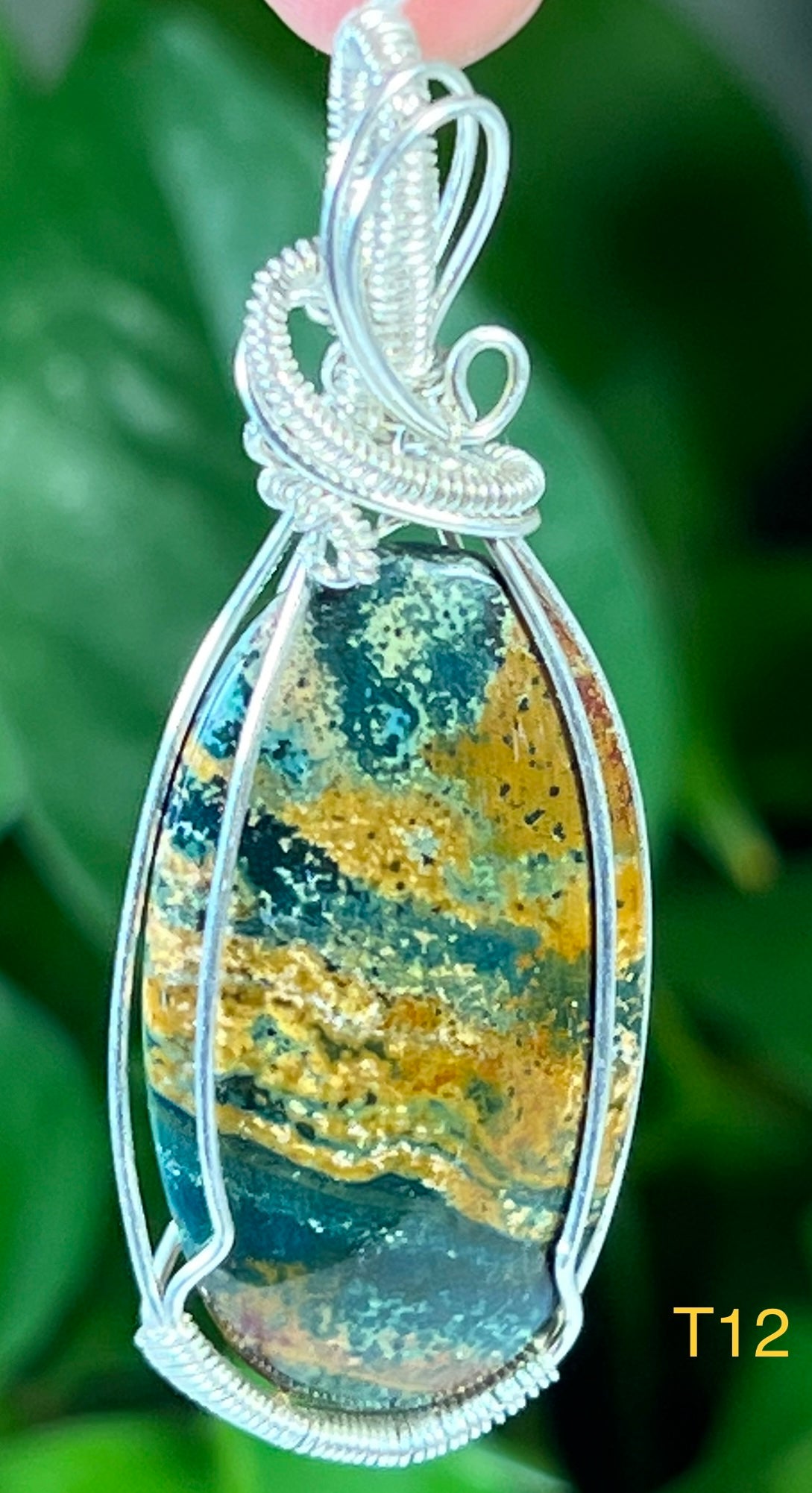 Orbicular Jasper Pendants