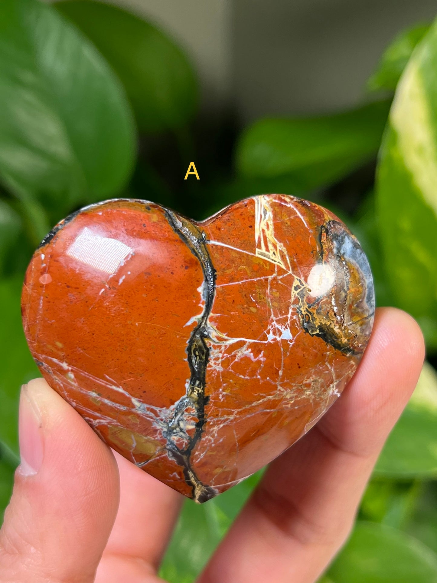 Red Jasper Hearts