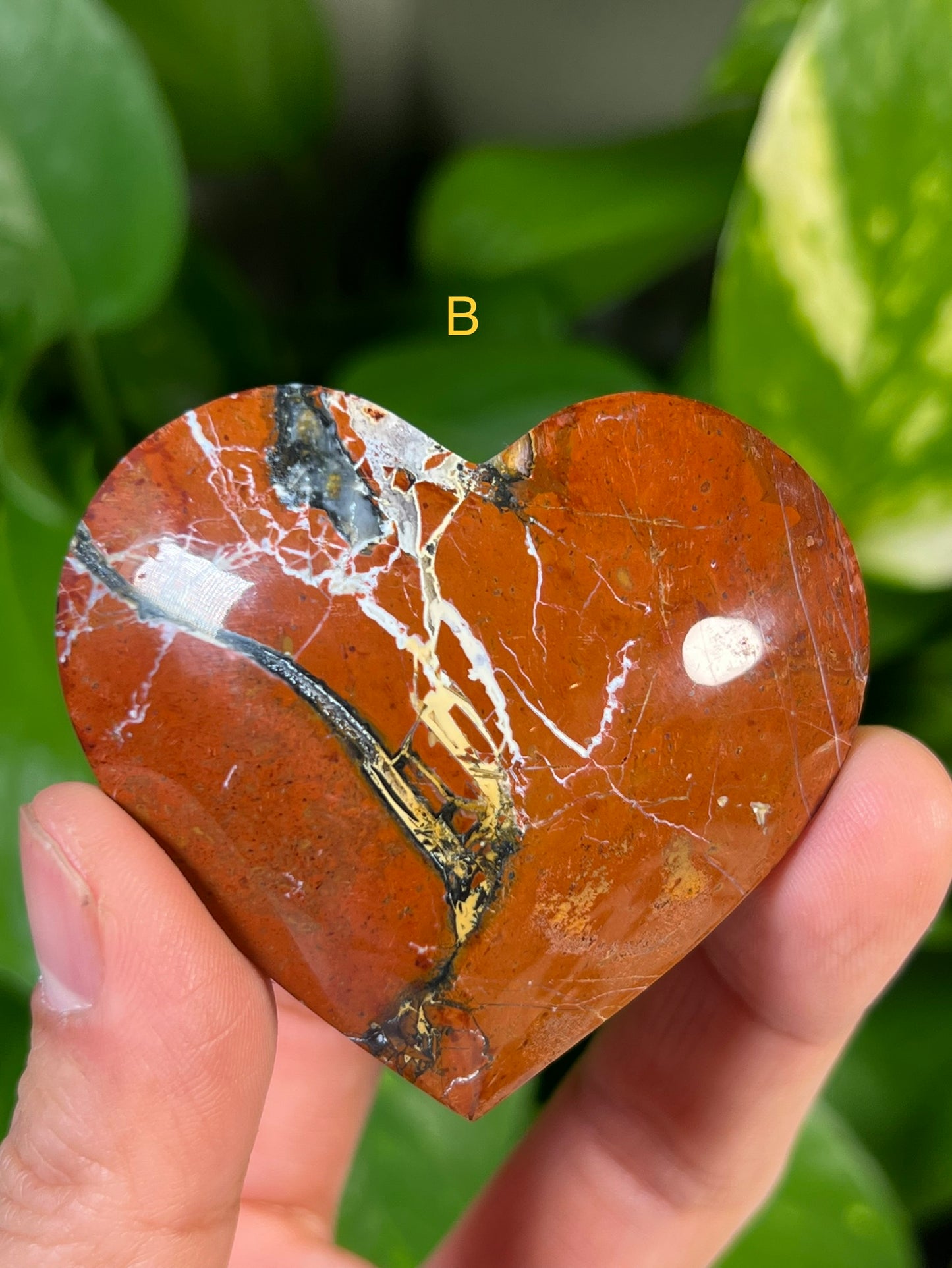 Red Jasper Hearts