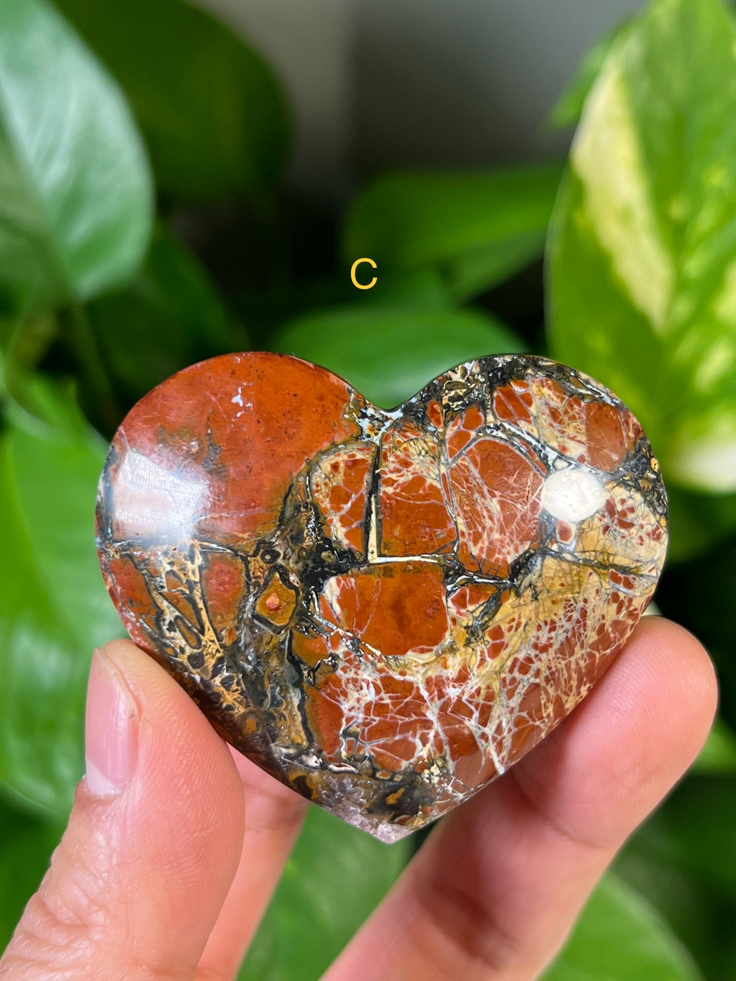 Red Jasper Hearts