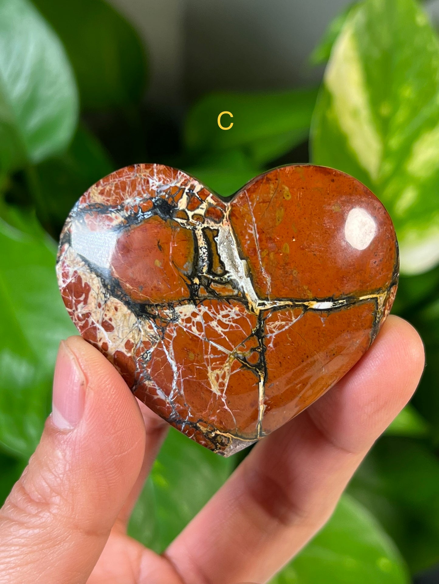 Red Jasper Hearts