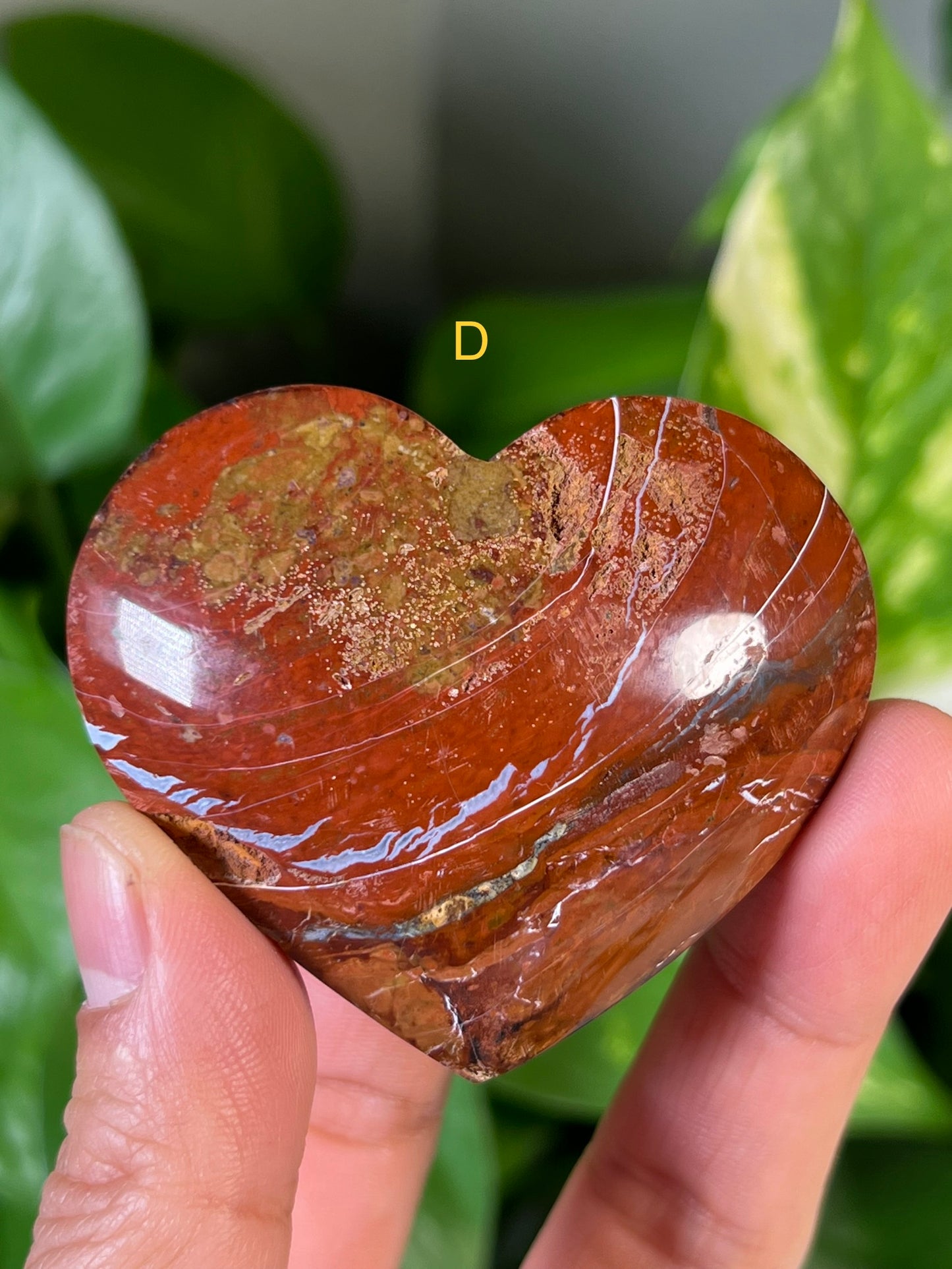 Red Jasper Hearts